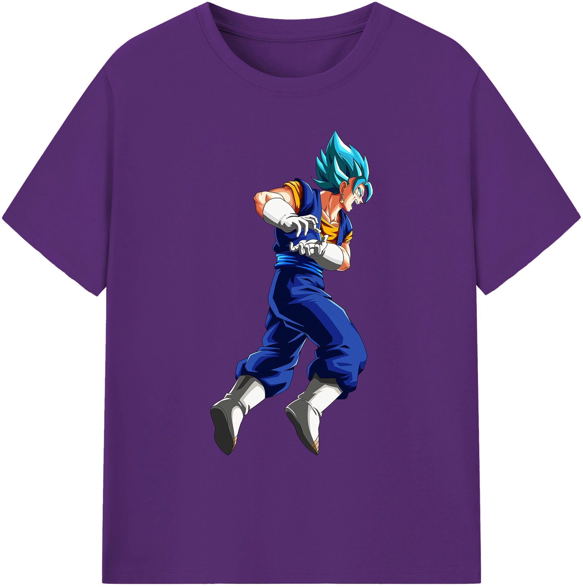 （画像用） ドラゴンボール ベジット DRAGON BALL Vegetto 綿100％ メンズ半袖Tシャツ｜肌触りやわらか＆通気性