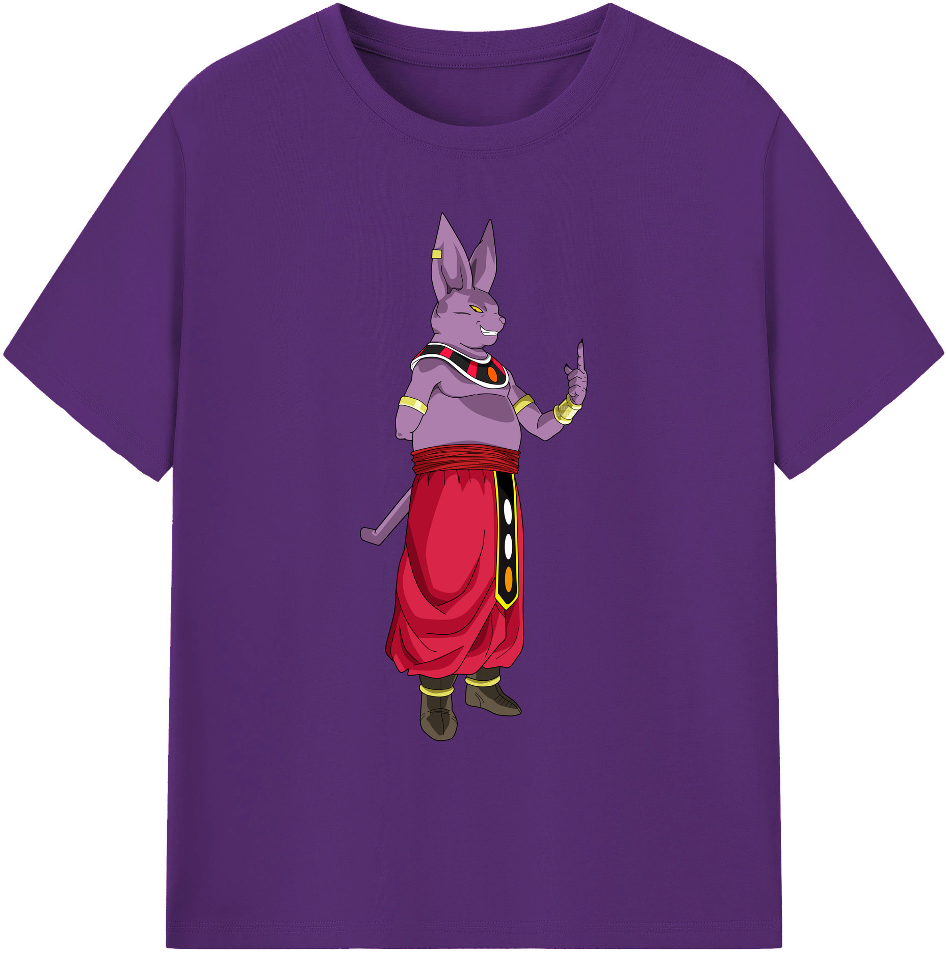 （画像用） ドラゴンボール シャンパ DRAGON BALL Champa 綿100％ メンズ半袖Tシャツ｜肌触りやわらか＆通気性
