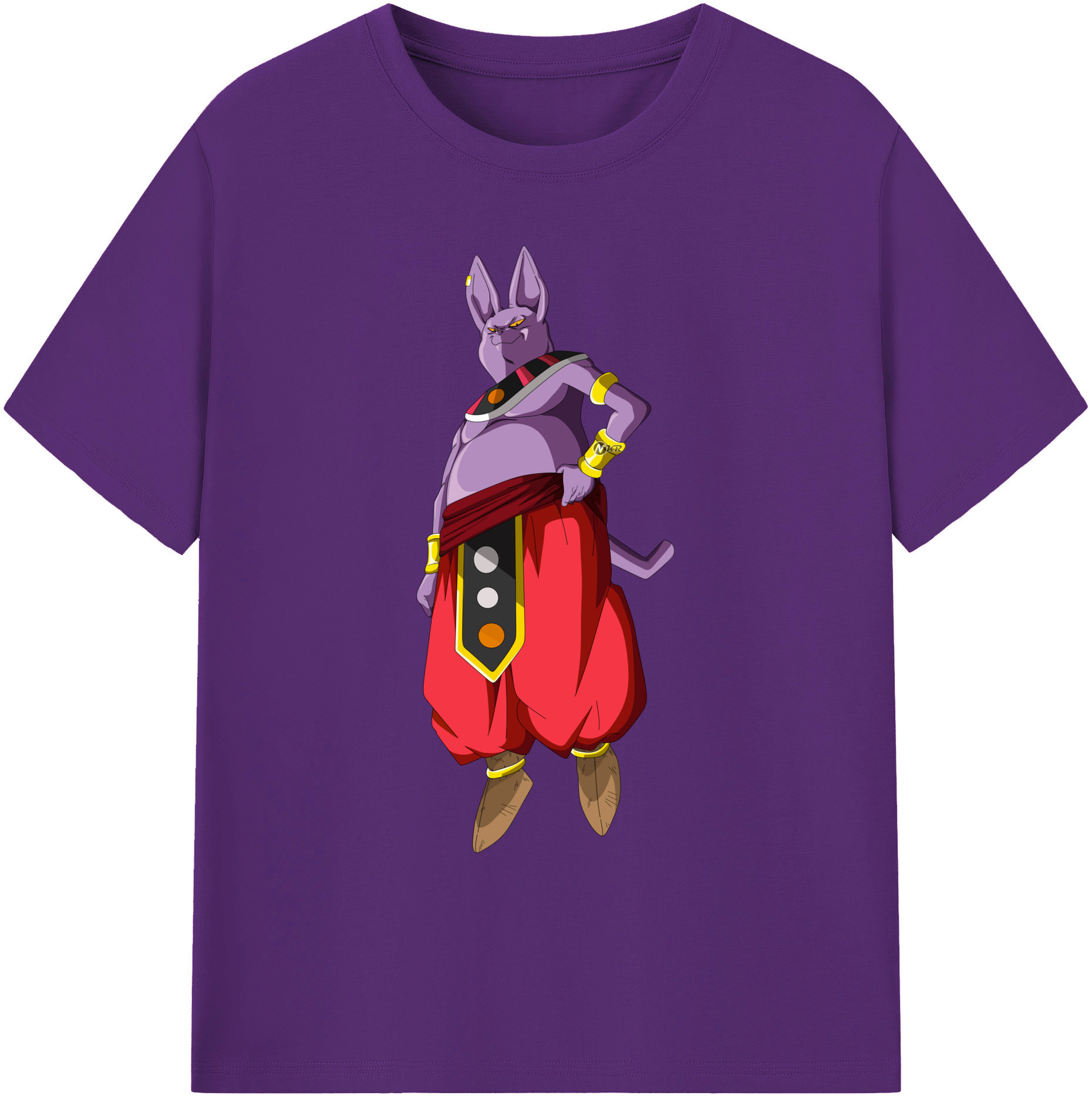 （画像用） ドラゴンボール シャンパ DRAGON BALL Champa 綿100％ メンズ半袖Tシャツ｜肌触りやわらか＆通気性