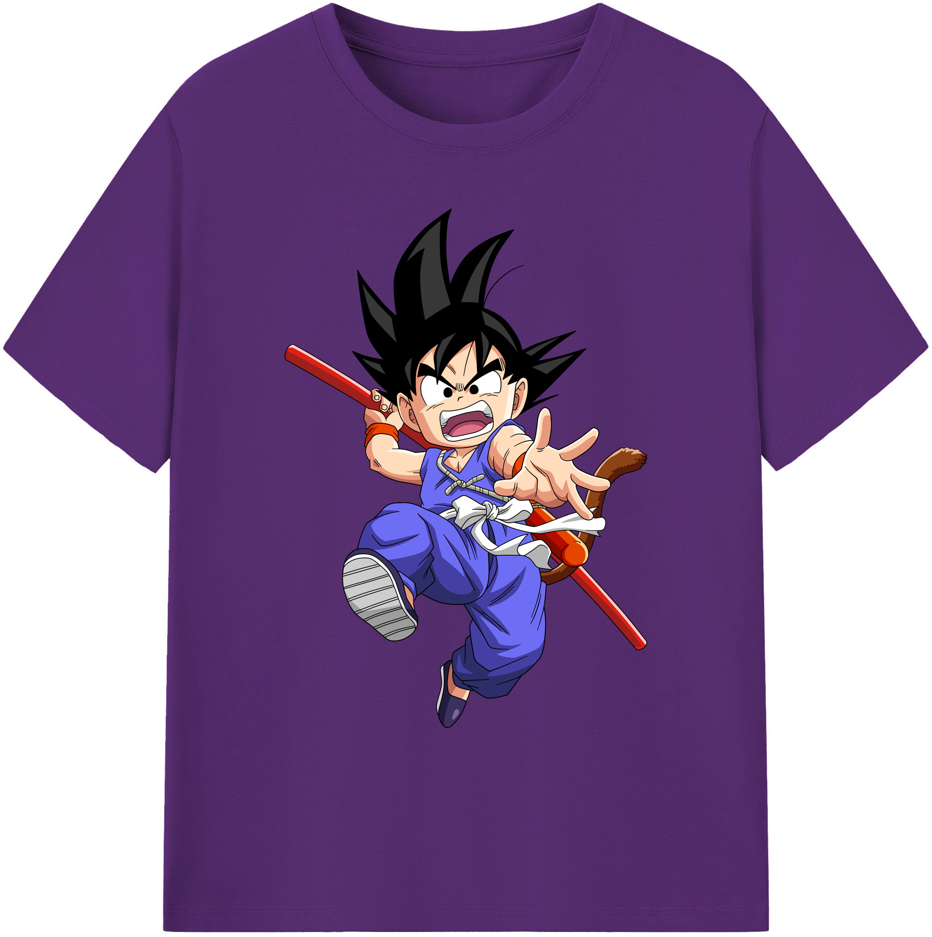 （画像用） ドラゴンボール 孫悟空（そん ごくう）Son Goku カカロット DRAGON BALL Kakarotto 綿100％ メンズ半袖Tシャツ｜肌触りやわらか＆通気性