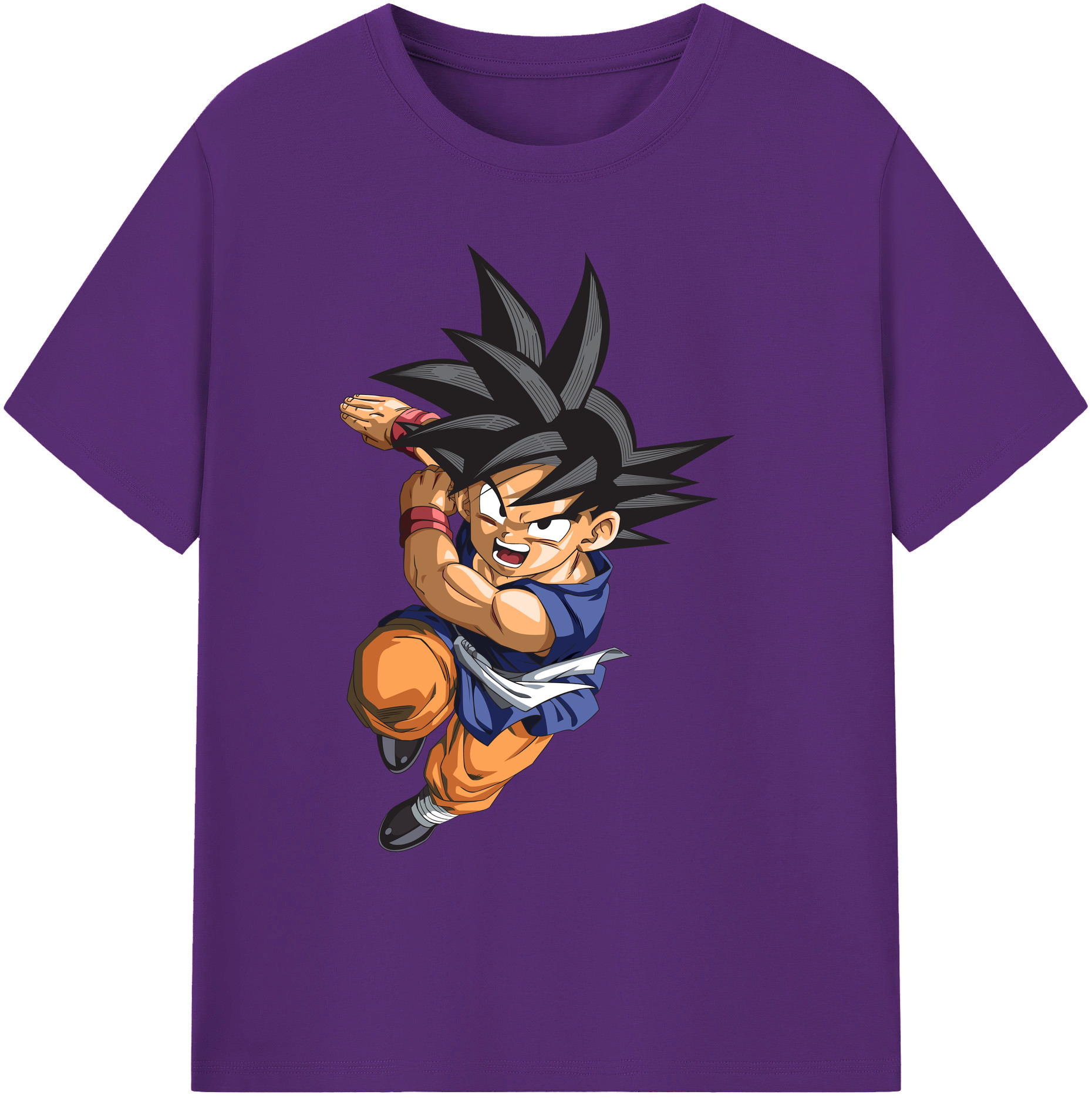 （画像用） ドラゴンボール 孫悟空（そん ごくう）Son Goku カカロット DRAGON BALL Kakarotto 綿100％ メンズ半袖Tシャツ｜肌触りやわらか＆通気性