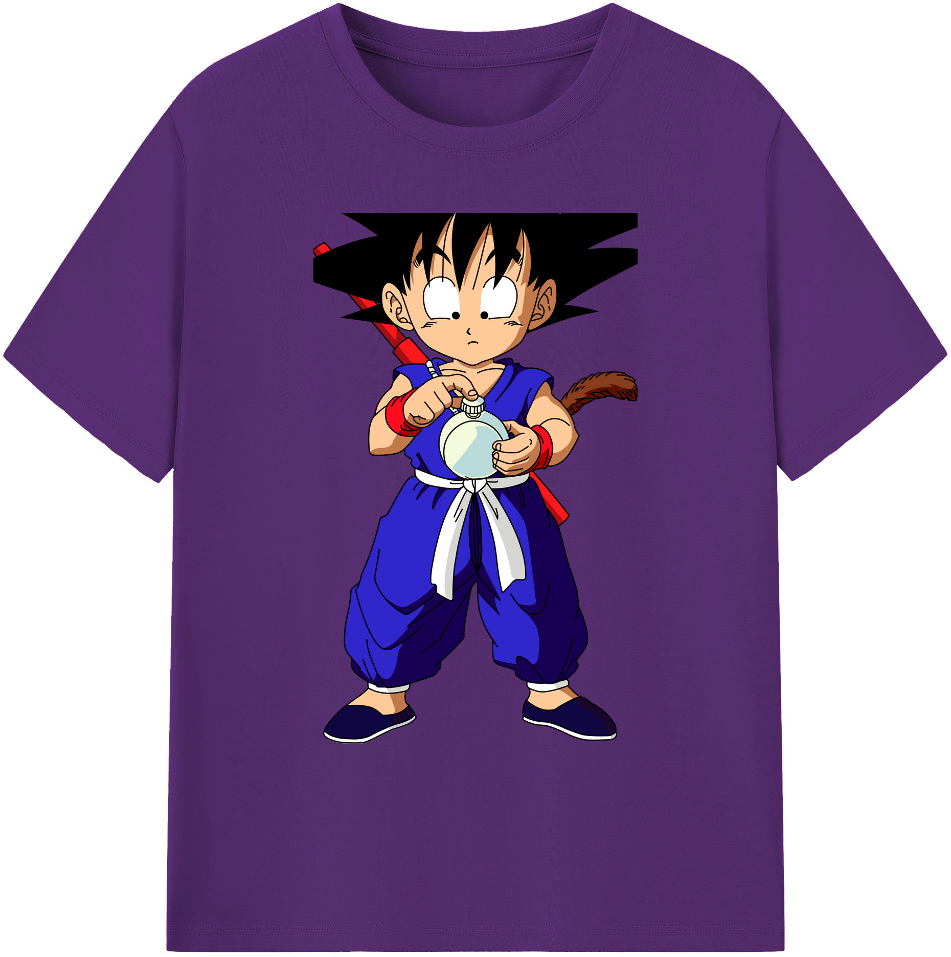 （画像用） ドラゴンボール 孫悟空（そん ごくう）Son Goku カカロット DRAGON BALL Kakarotto 綿100％ メンズ半袖Tシャツ｜肌触りやわらか＆通気性