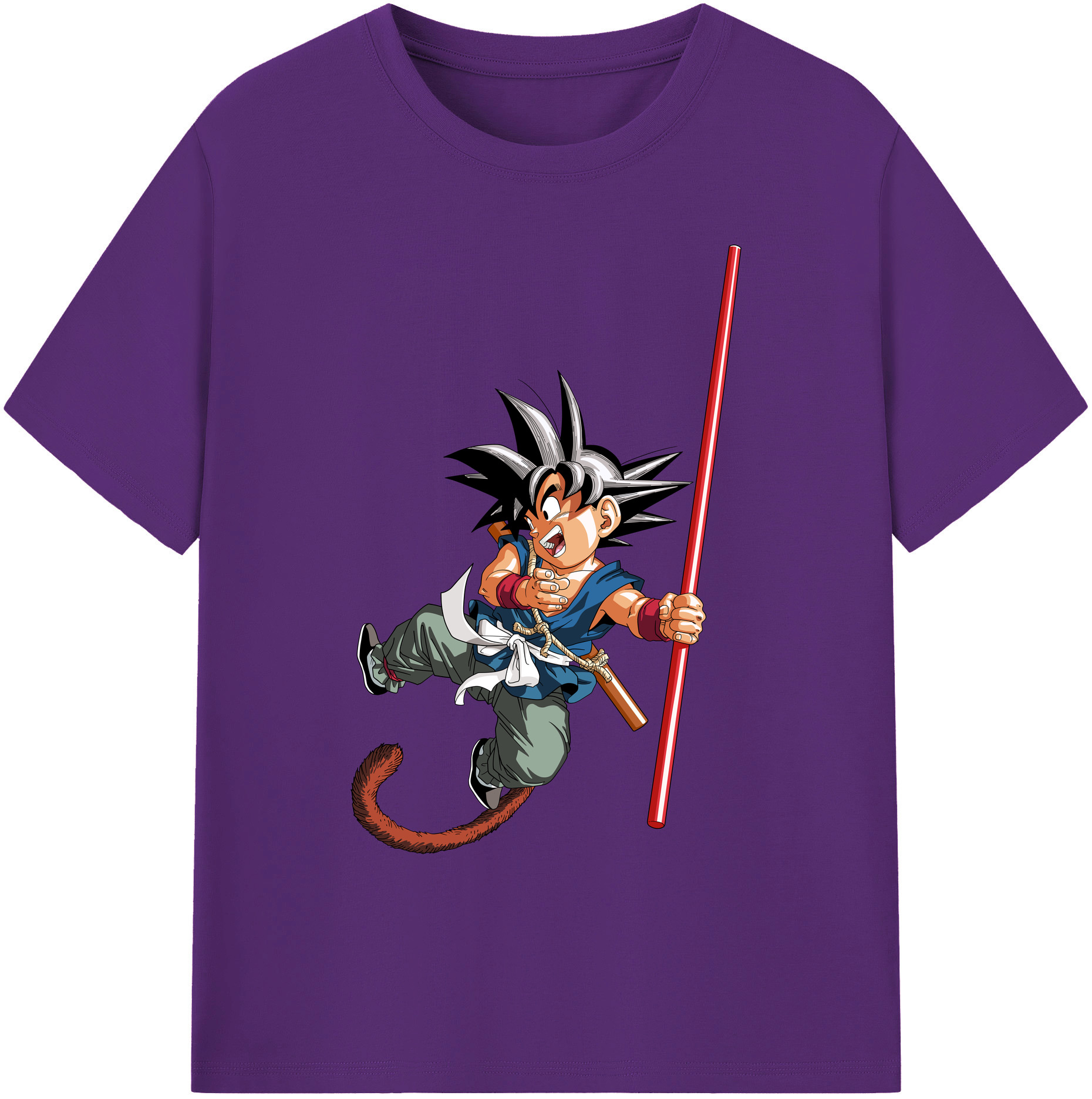 （画像用） ドラゴンボール 孫悟空（そん ごくう）Son Goku カカロット DRAGON BALL Kakarotto 綿100％ メンズ半袖Tシャツ｜肌触りやわらか＆通気性