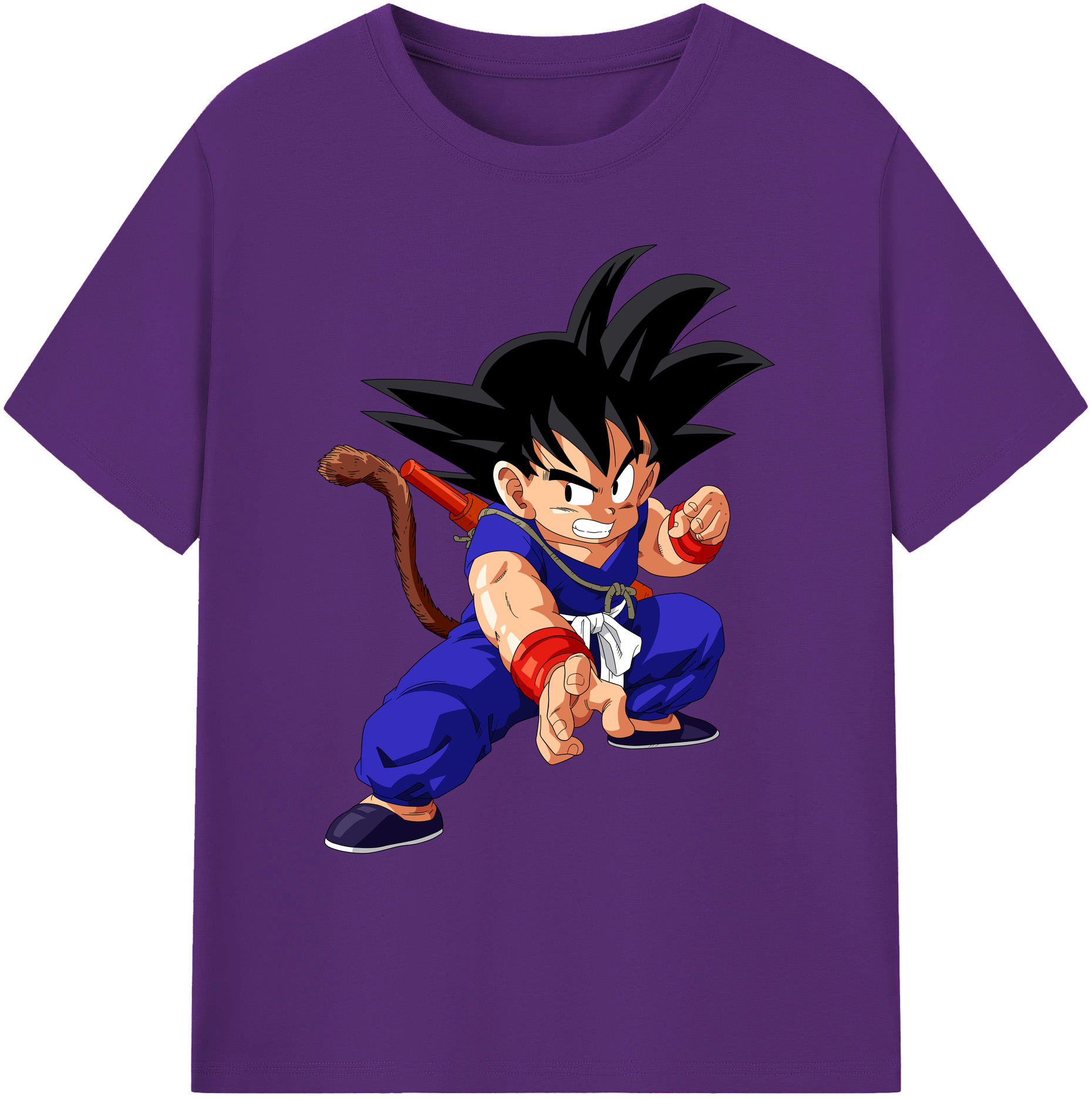 （画像用） ドラゴンボール 孫悟空（そん ごくう）Son Goku カカロット DRAGON BALL Kakarotto 綿100％ メンズ半袖Tシャツ｜肌触りやわらか＆通気性
