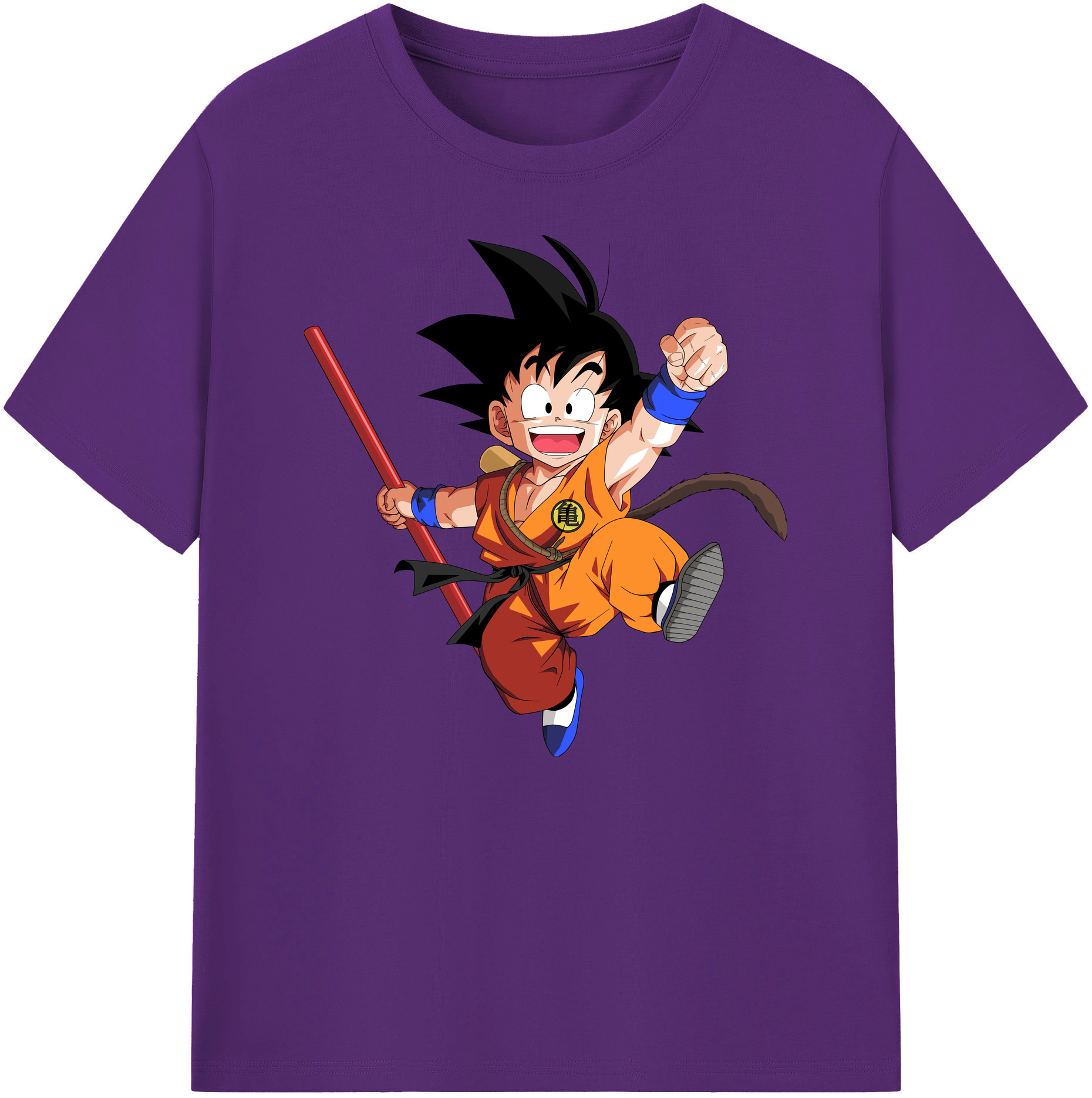 （画像用） ドラゴンボール 孫悟空（そん ごくう）Son Goku カカロット DRAGON BALL Kakarotto 綿100％ メンズ半袖Tシャツ｜肌触りやわらか＆通気性