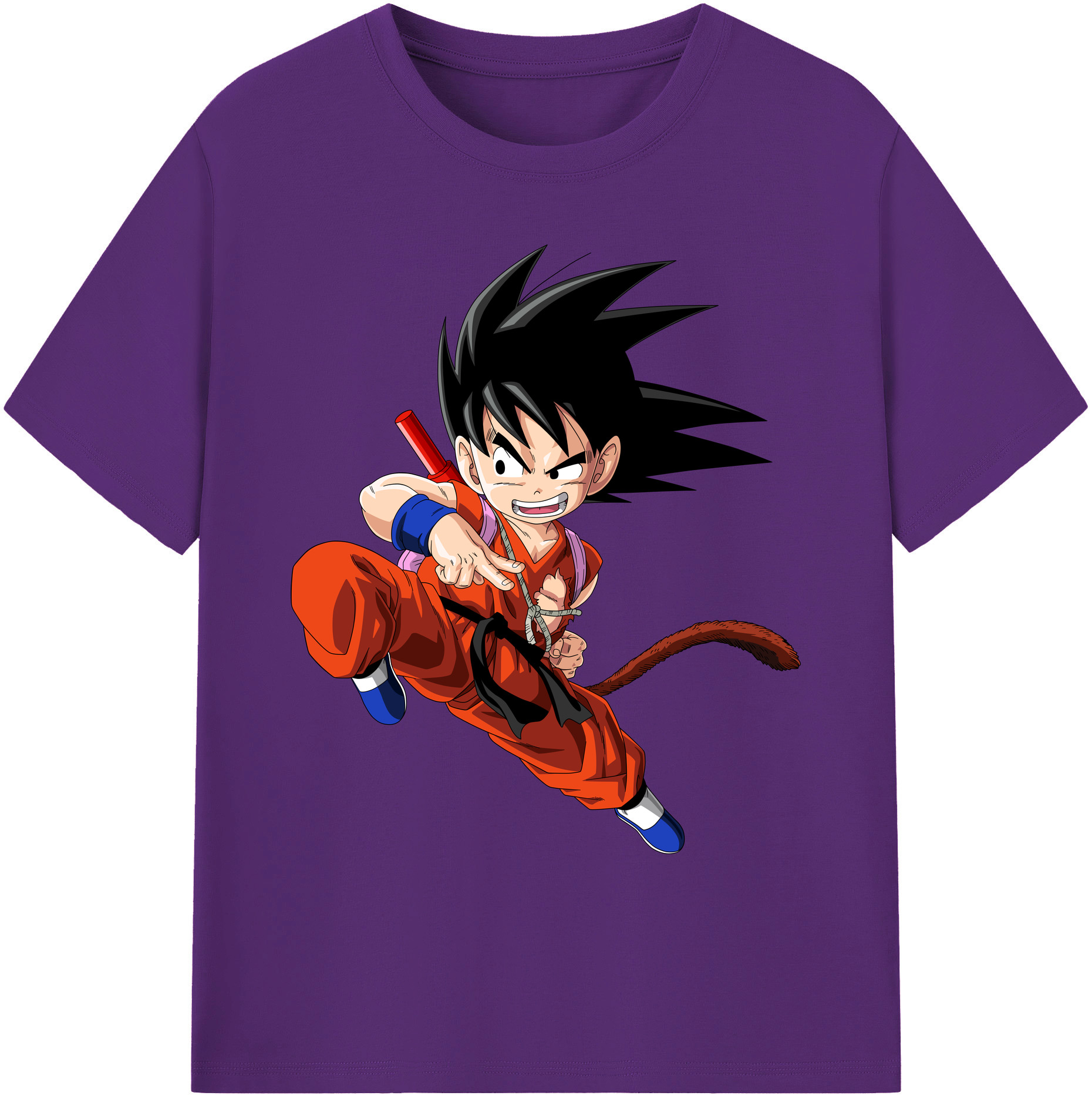（画像用） ドラゴンボール 孫悟空（そん ごくう）Son Goku カカロット DRAGON BALL Kakarotto 綿100％ メンズ半袖Tシャツ｜肌触りやわらか＆通気性