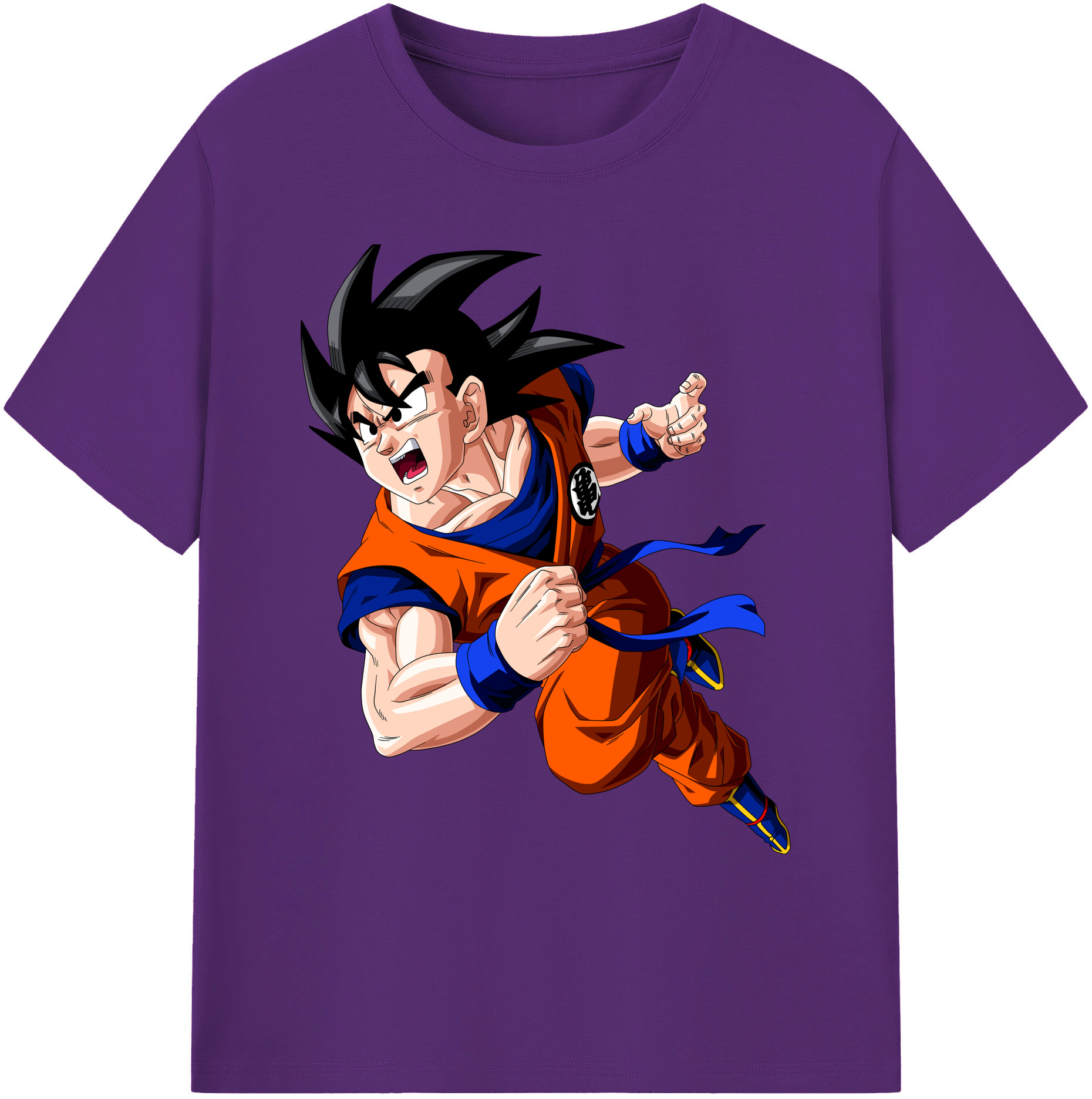（画像用） ドラゴンボール 孫悟空（そん ごくう）Son Goku カカロット DRAGON BALL Kakarotto 綿100％ メンズ半袖Tシャツ｜肌触りやわらか＆通気性