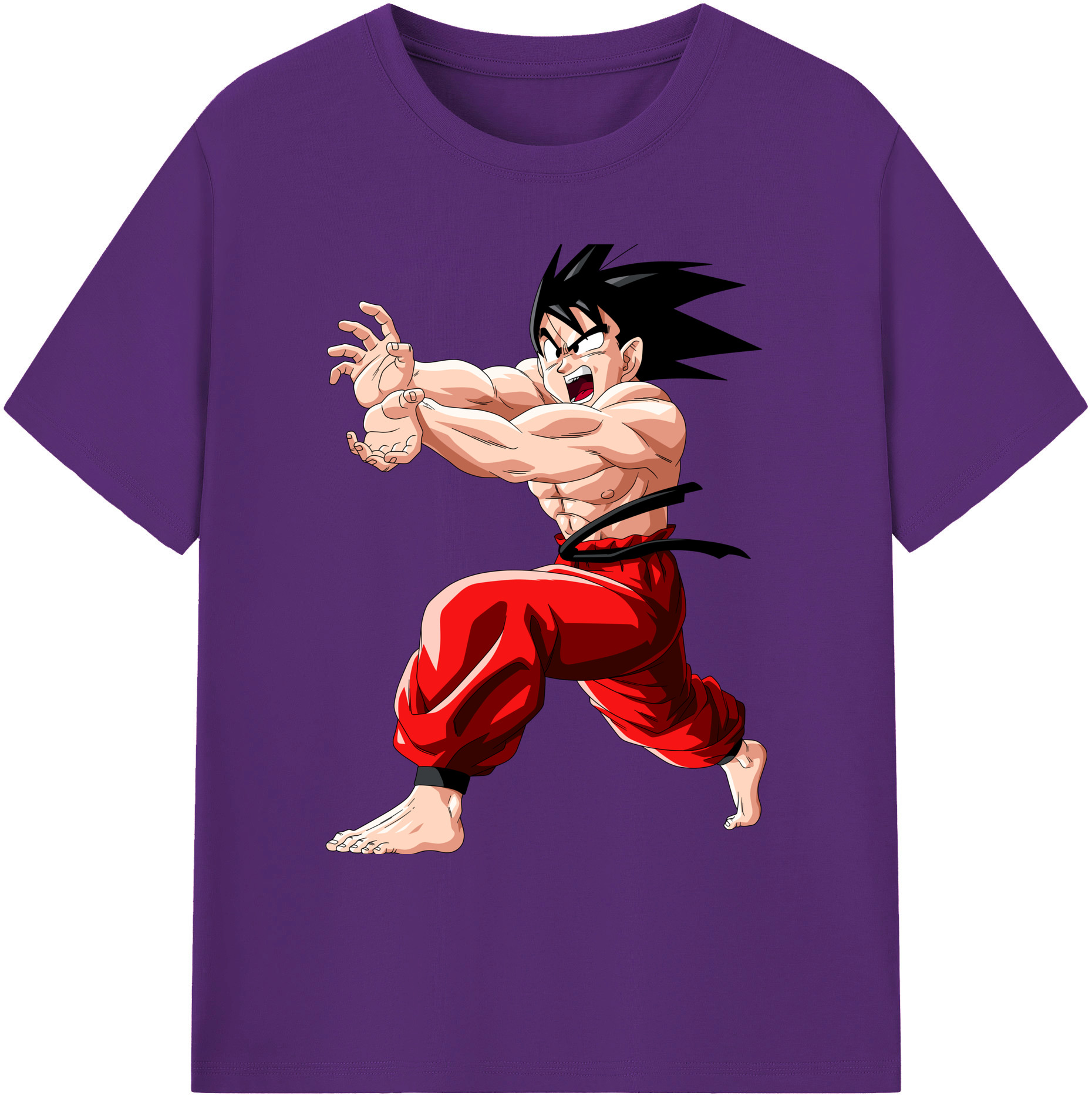 （画像用） ドラゴンボール 孫悟空（そん ごくう）Son Goku カカロット DRAGON BALL Kakarotto 綿100％ メンズ半袖Tシャツ｜肌触りやわらか＆通気性