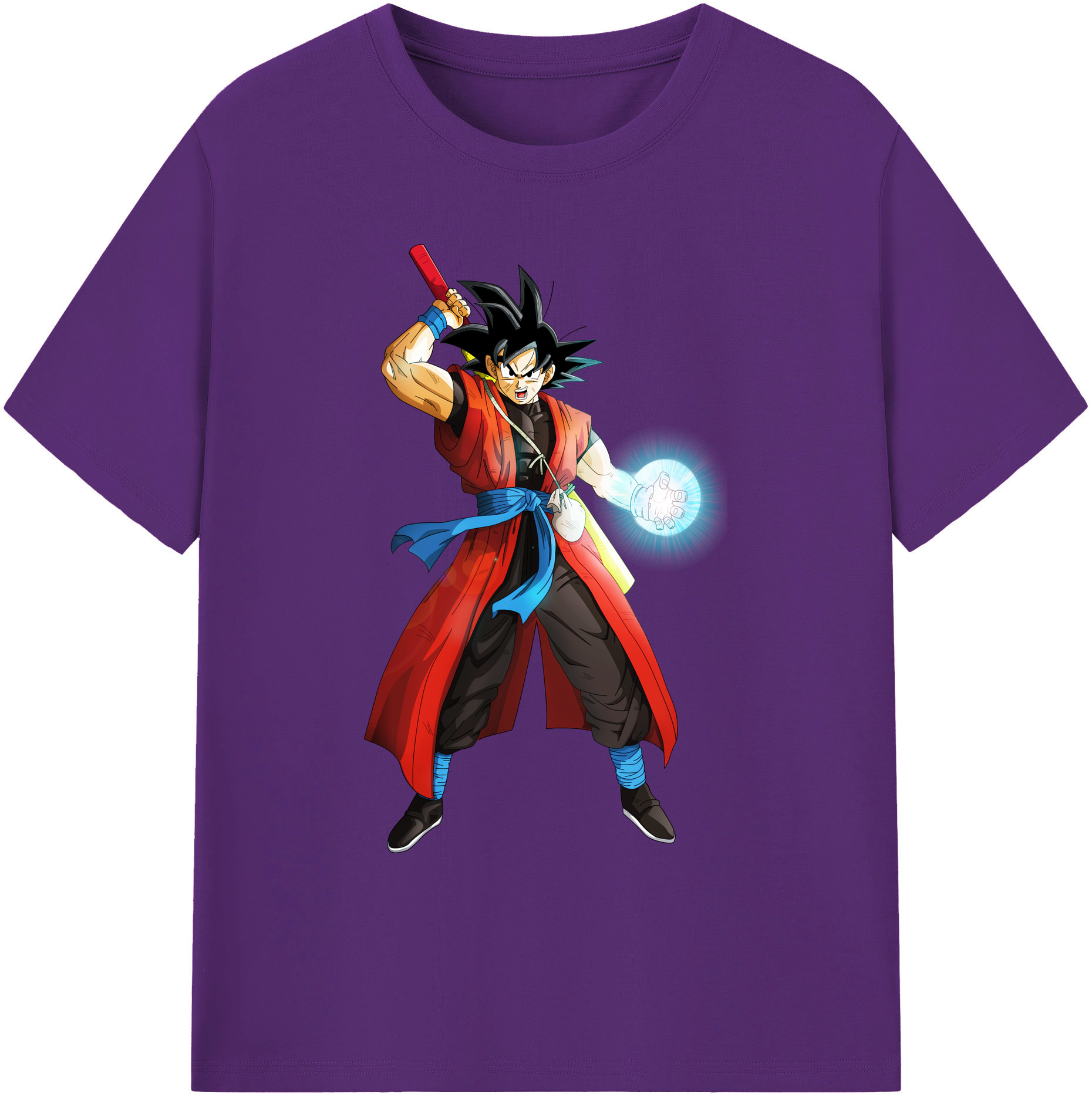 （画像用） ドラゴンボール 孫悟空（そん ごくう）Son Goku カカロット DRAGON BALL Kakarotto 綿100％ メンズ半袖Tシャツ｜肌触りやわらか＆通気性