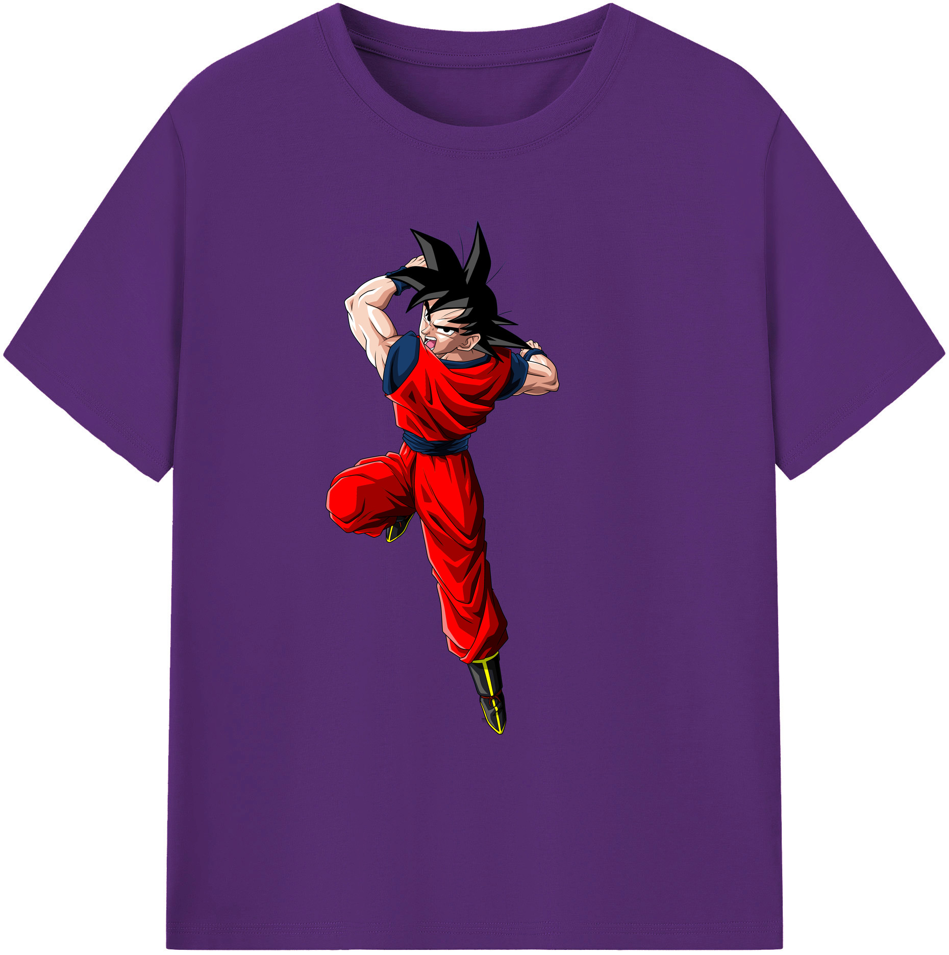 （画像用） ドラゴンボール 孫悟空（そん ごくう）Son Goku カカロット DRAGON BALL Kakarotto 綿100％ メンズ半袖Tシャツ｜肌触りやわらか＆通気性