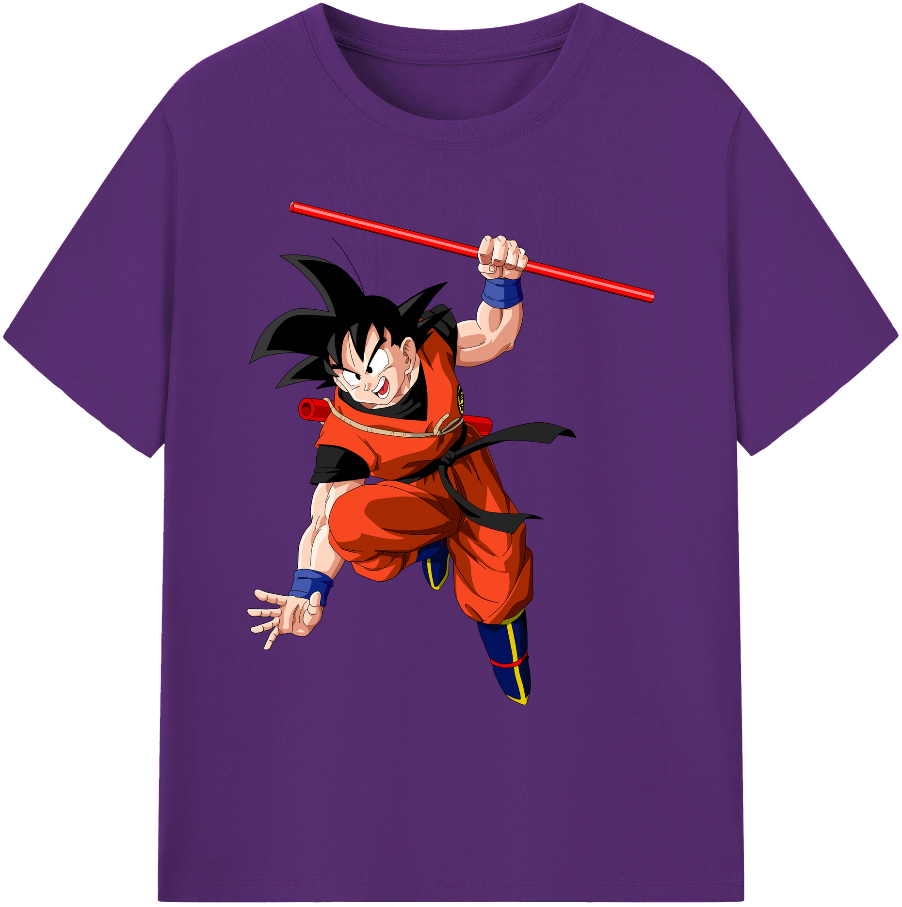 （画像用） ドラゴンボール 孫悟空（そん ごくう）Son Goku カカロット DRAGON BALL Kakarotto 綿100％ メンズ半袖Tシャツ｜肌触りやわらか＆通気性