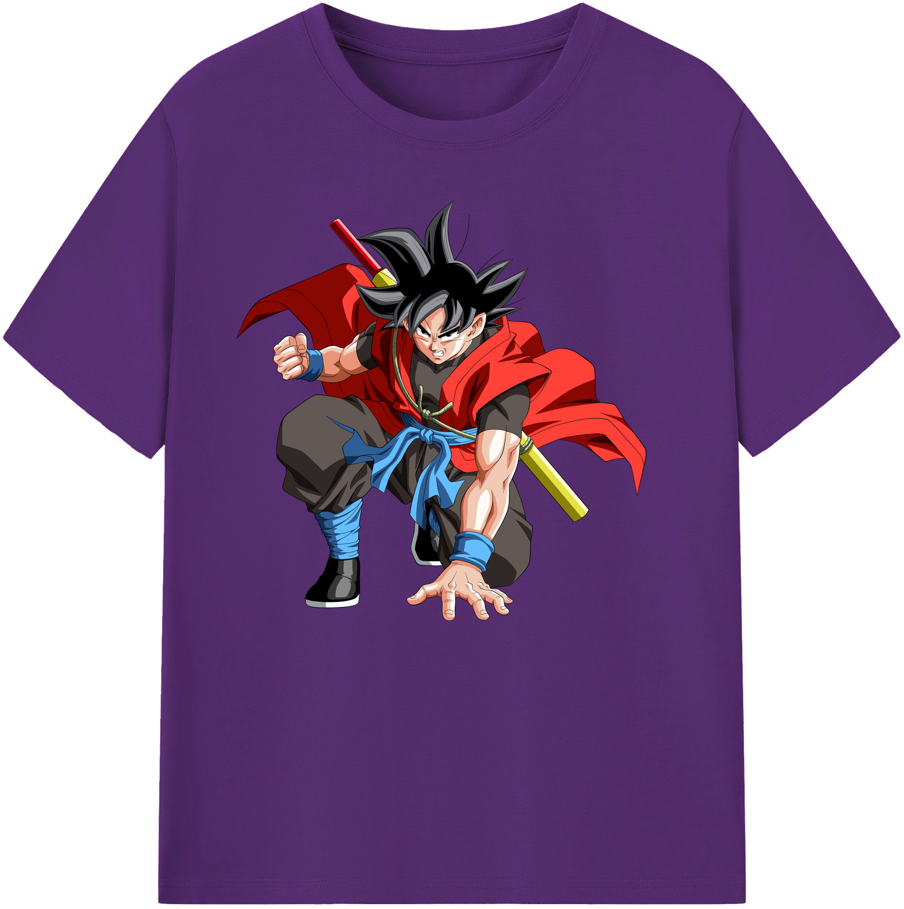 （画像用） ドラゴンボール 孫悟空（そん ごくう）Son Goku カカロット DRAGON BALL Kakarotto 綿100％ メンズ半袖Tシャツ｜肌触りやわらか＆通気性