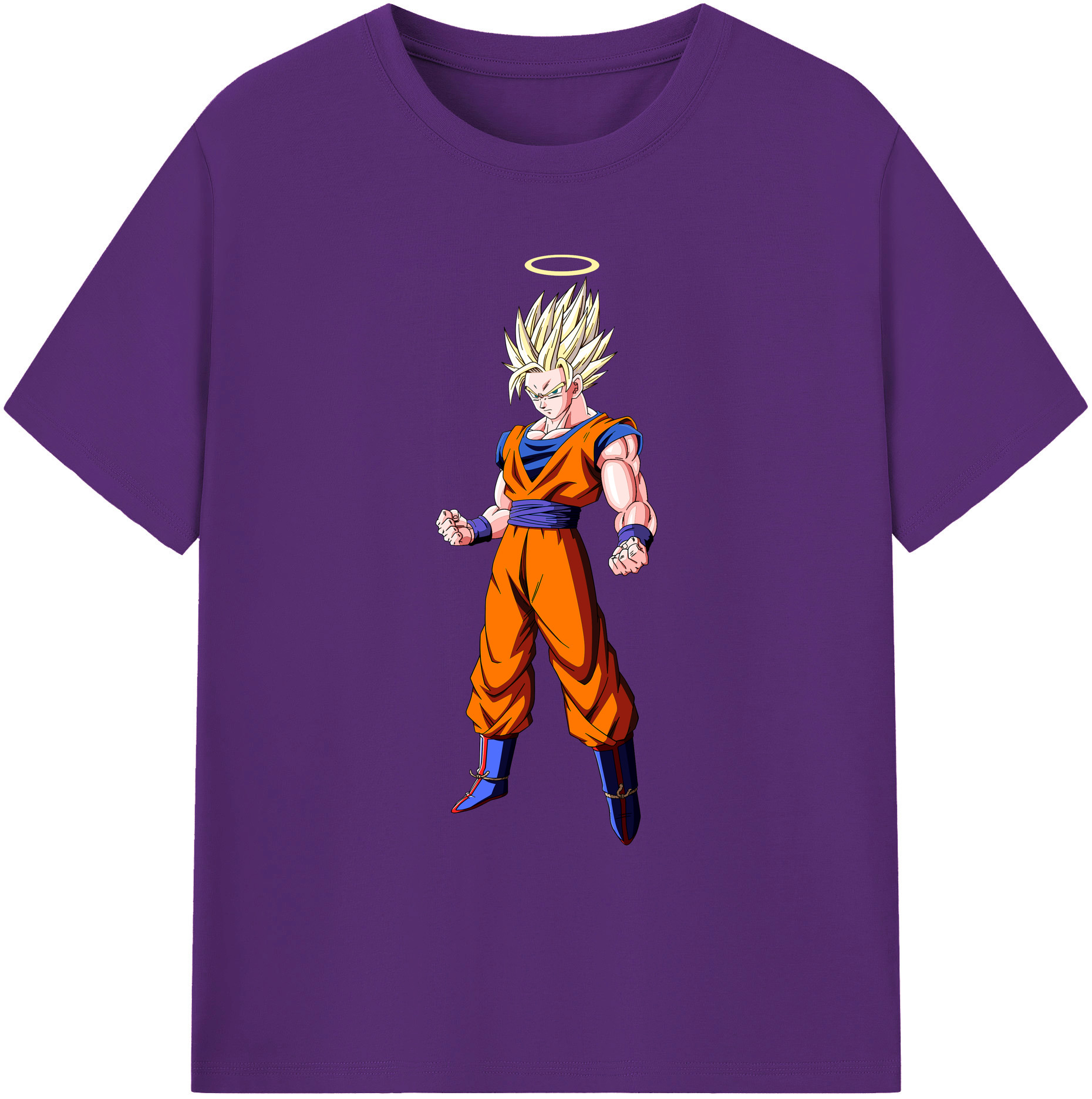 （画像用） ドラゴンボール 孫悟空（そん ごくう）Son Goku カカロット DRAGON BALL Kakarotto 綿100％ メンズ半袖Tシャツ｜肌触りやわらか＆通気性