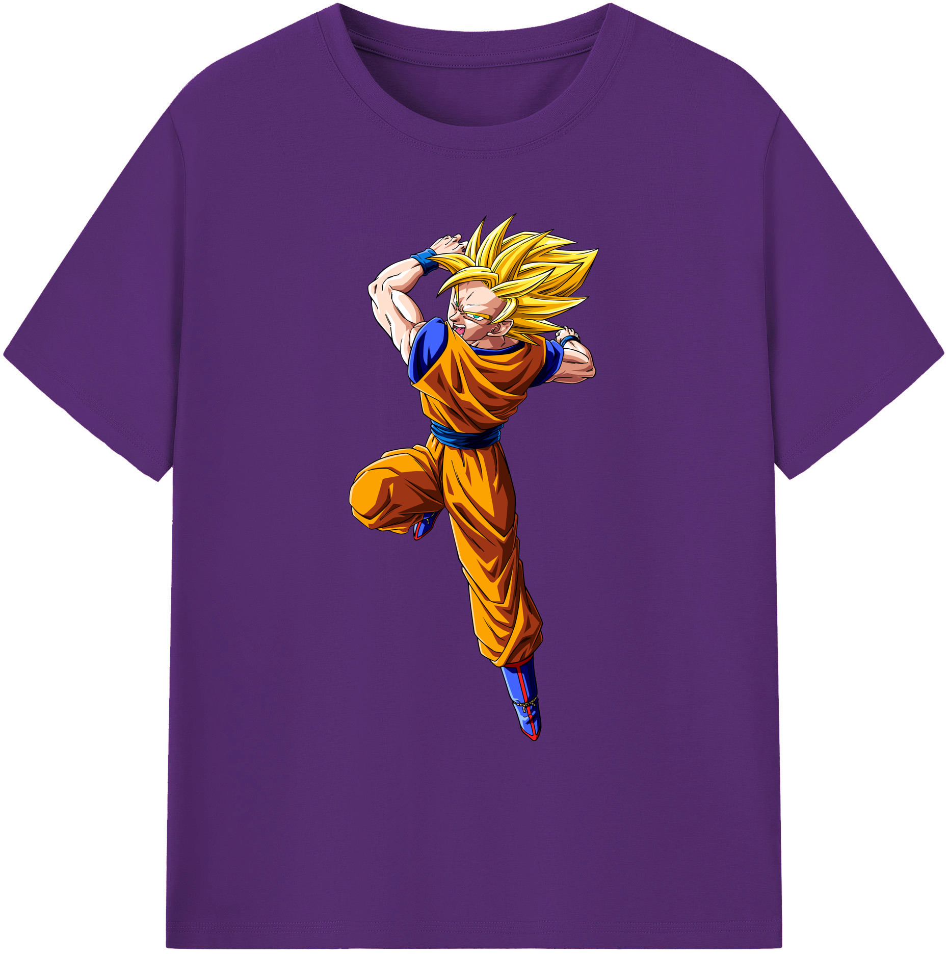 （画像用） ドラゴンボール 孫悟空（そん ごくう）Son Goku カカロット DRAGON BALL Kakarotto 綿100％ メンズ半袖Tシャツ｜肌触りやわらか＆通気性