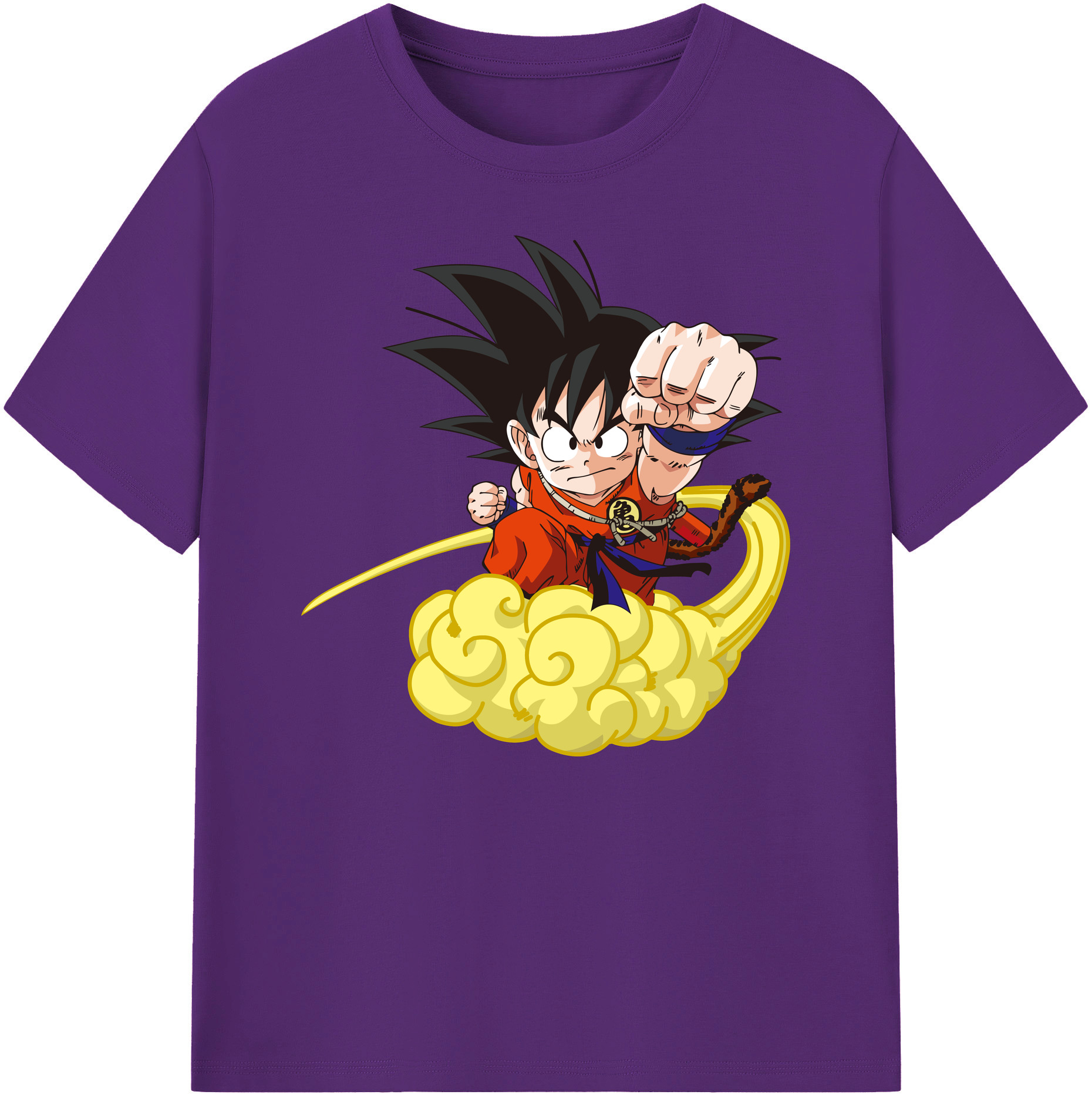 （画像用） ドラゴンボール 孫悟空（そん ごくう）Son Goku カカロット DRAGON BALL Kakarotto 綿100％ メンズ半袖Tシャツ｜肌触りやわらか＆通気性