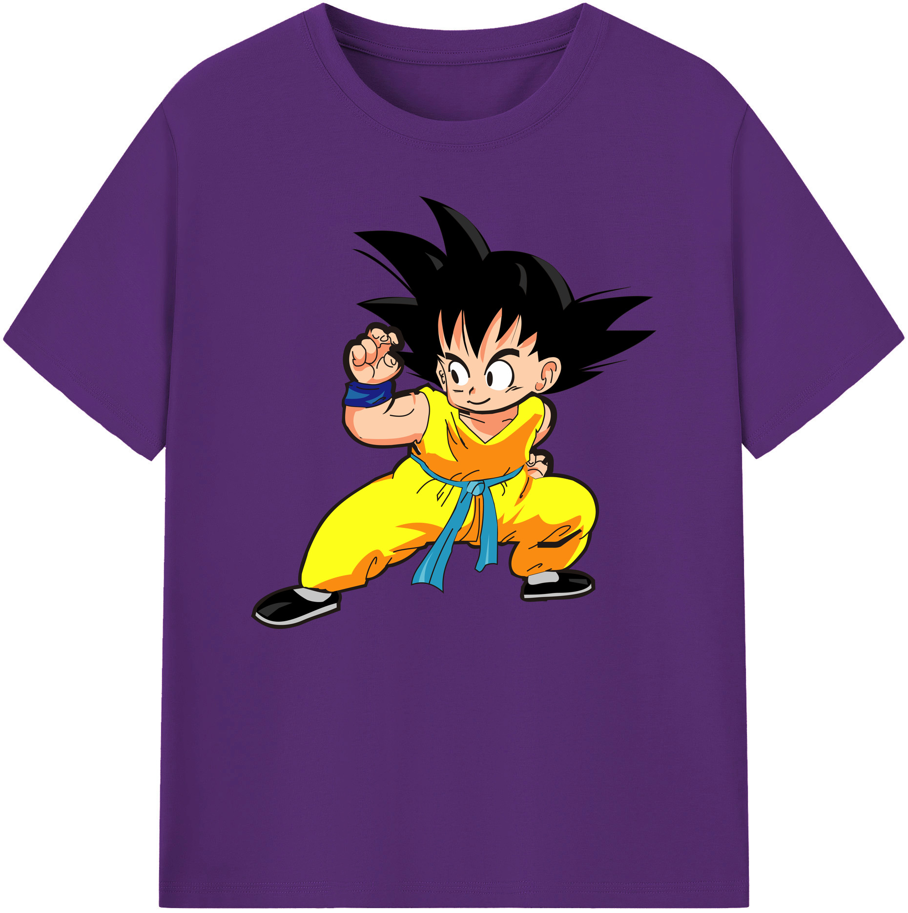 （画像用） ドラゴンボール 孫悟空（そん ごくう）Son Goku カカロット DRAGON BALL Kakarotto 綿100％ メンズ半袖Tシャツ｜肌触りやわらか＆通気性