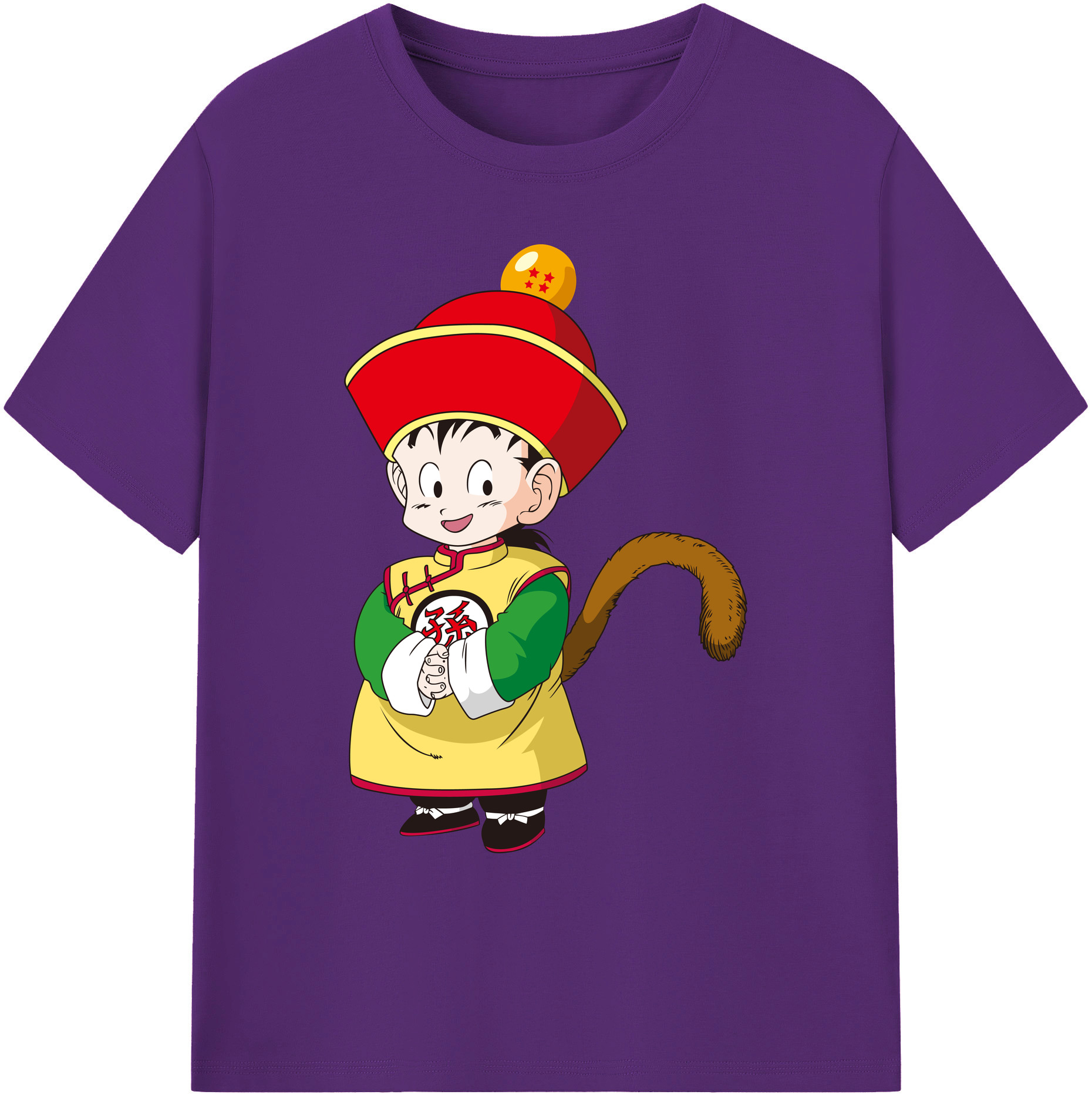 （画像用） ドラゴンボール 孫悟空（そん ごくう）Son Goku カカロット DRAGON BALL Kakarotto 綿100％ メンズ半袖Tシャツ｜肌触りやわらか＆通気性