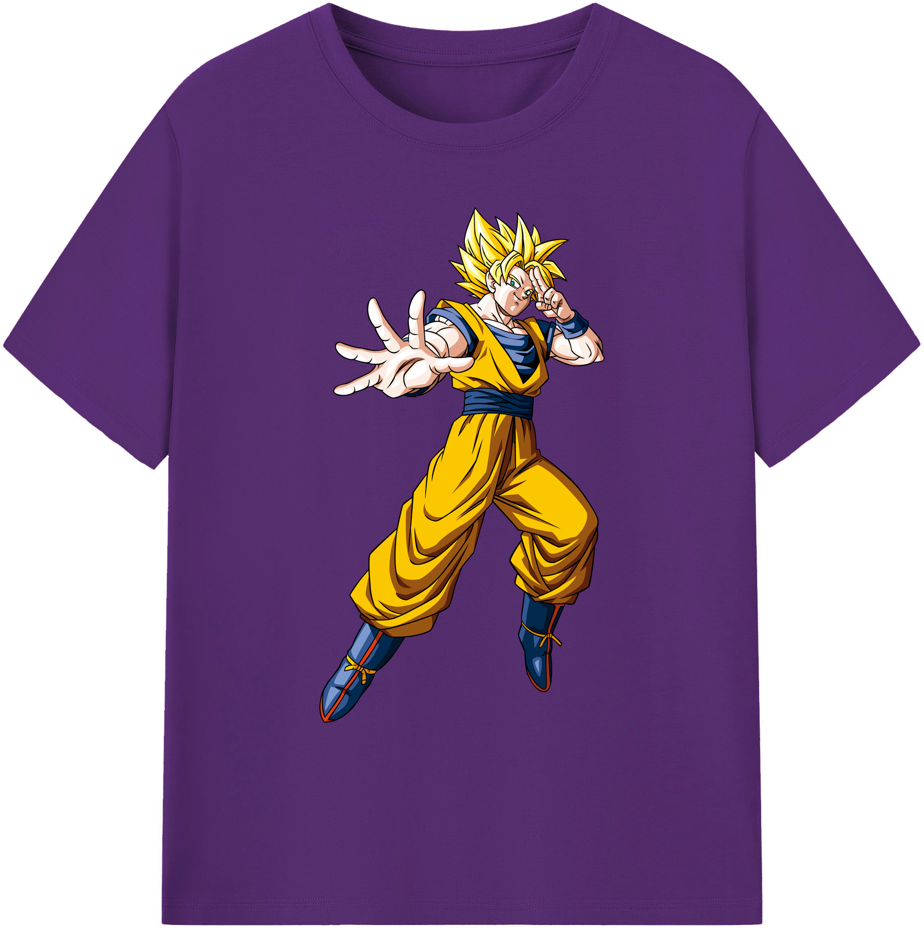 （画像用） ドラゴンボール 孫悟空（そん ごくう）Son Goku カカロット DRAGON BALL Kakarotto 綿100％ メンズ半袖Tシャツ｜肌触りやわらか＆通気性