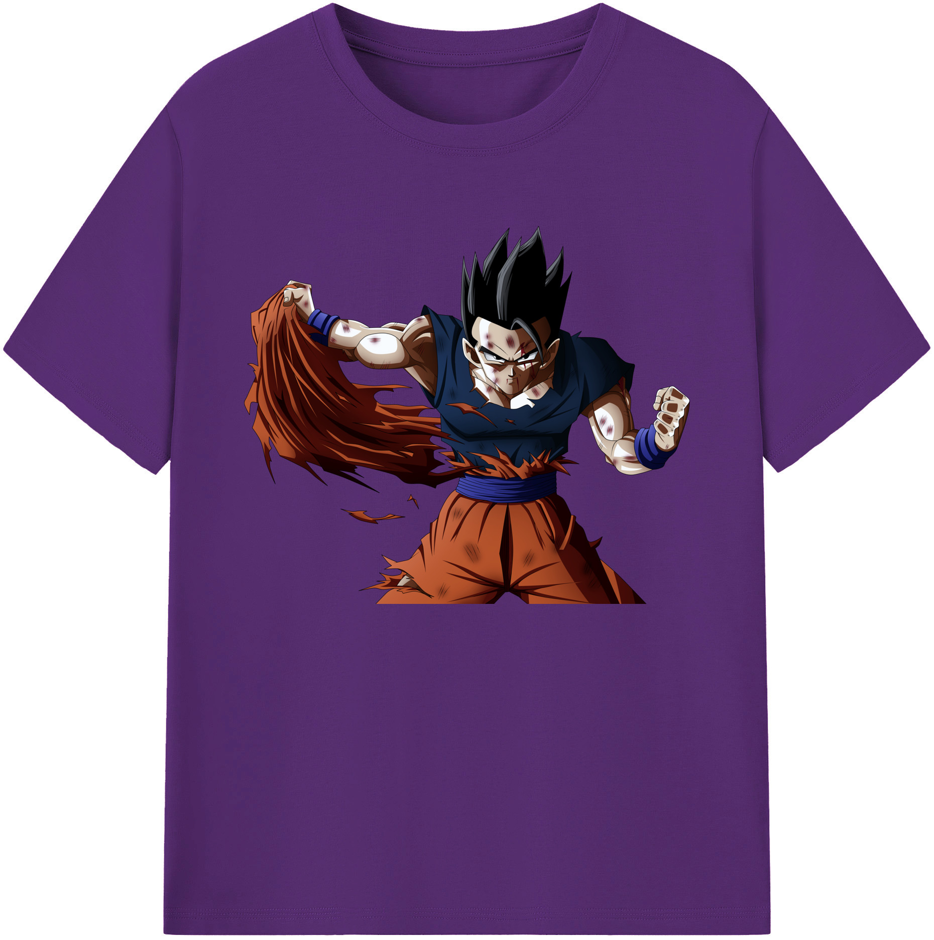 （画像用） ドラゴンボール ベジータ四世（Bejīta Yonsei）DRAGON BALL Vegeta IV 綿100％ メンズ半袖Tシャツ｜肌触りやわらか＆通気性