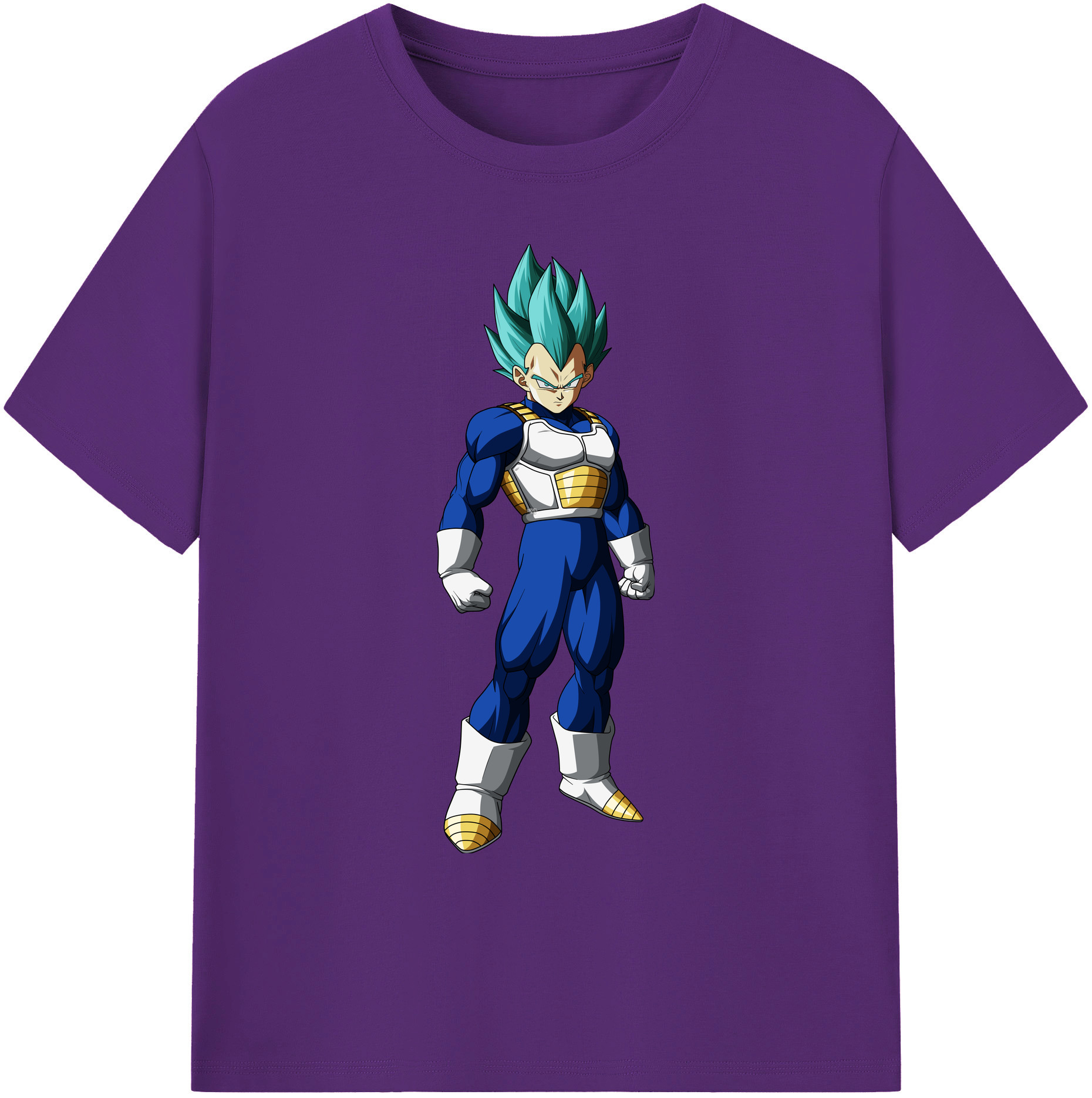 （画像用） ドラゴンボール ベジータ四世（Bejīta Yonsei）DRAGON BALL Vegeta IV 綿100％ メンズ半袖Tシャツ｜肌触りやわらか＆通気性