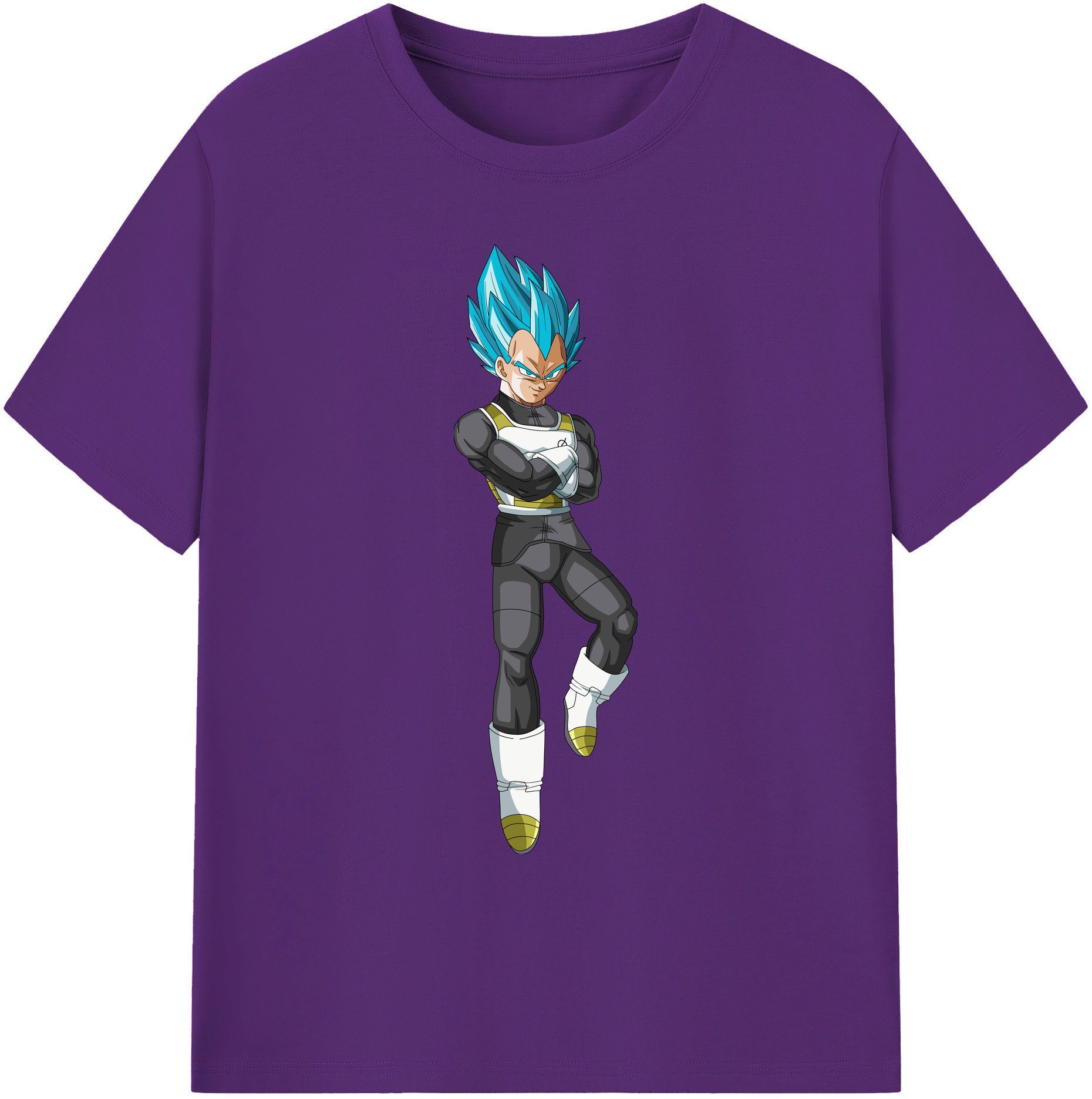 （画像用） ドラゴンボール ベジータ四世（Bejīta Yonsei）DRAGON BALL Vegeta IV 綿100％ メンズ半袖Tシャツ｜肌触りやわらか＆通気性