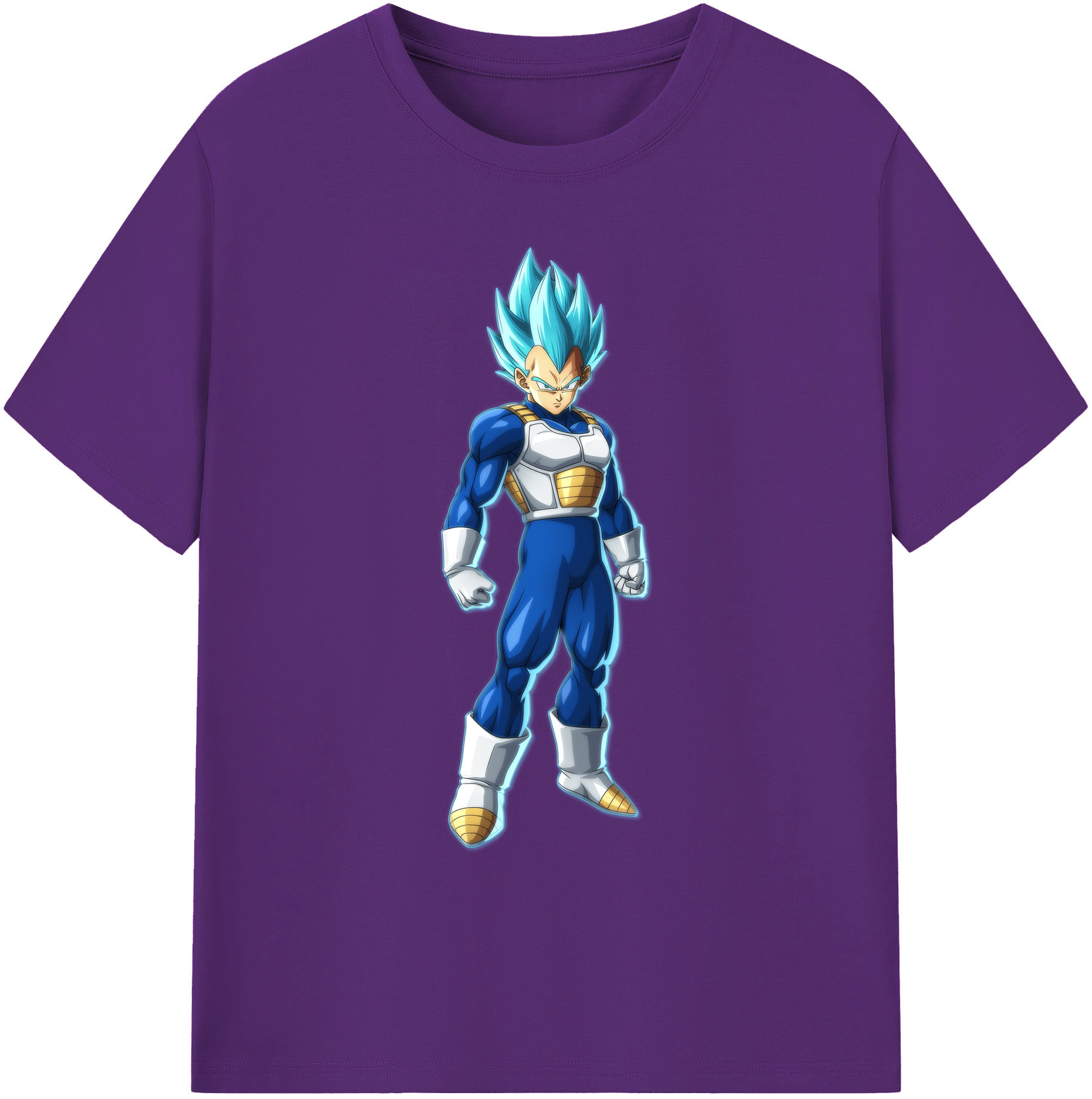 （画像用） ドラゴンボール ベジータ四世（Bejīta Yonsei）DRAGON BALL Vegeta IV 綿100％ メンズ半袖Tシャツ｜肌触りやわらか＆通気性