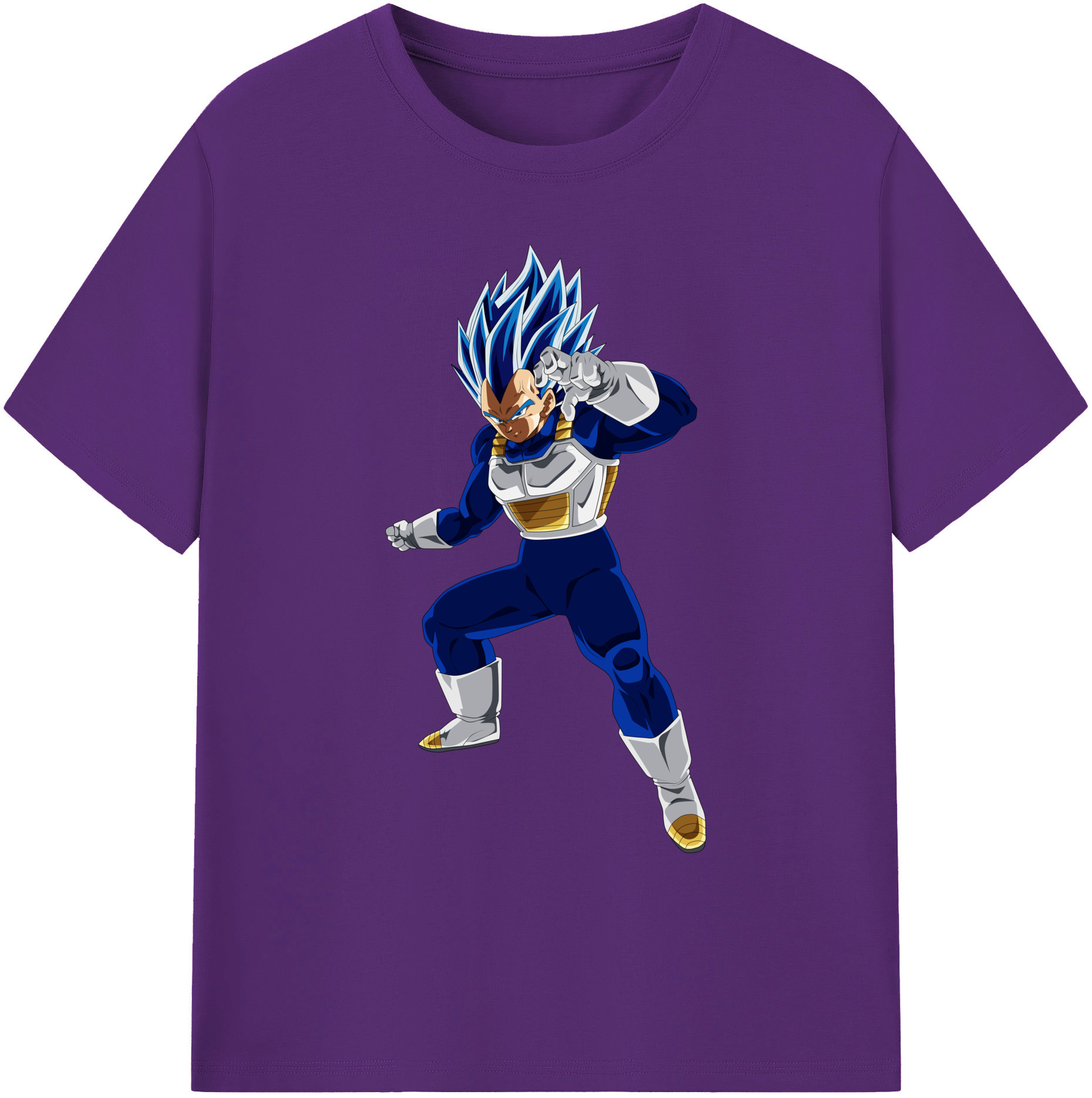 （画像用） ドラゴンボール ベジータ四世（Bejīta Yonsei）DRAGON BALL Vegeta IV 綿100％ メンズ半袖Tシャツ｜肌触りやわらか＆通気性