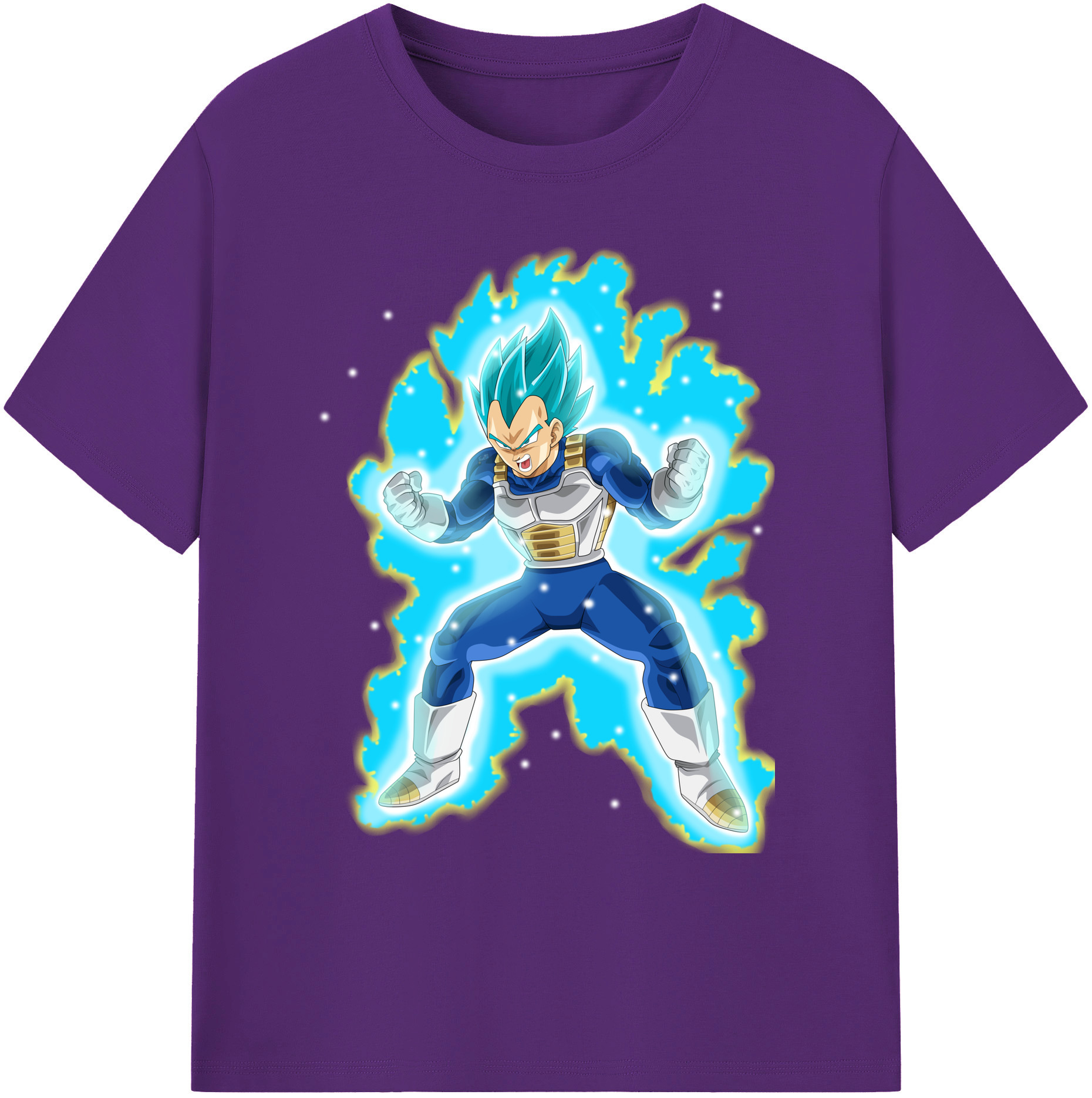 （画像用） ドラゴンボール ベジータ四世（Bejīta Yonsei）DRAGON BALL Vegeta IV 綿100％ メンズ半袖Tシャツ｜肌触りやわらか＆通気性