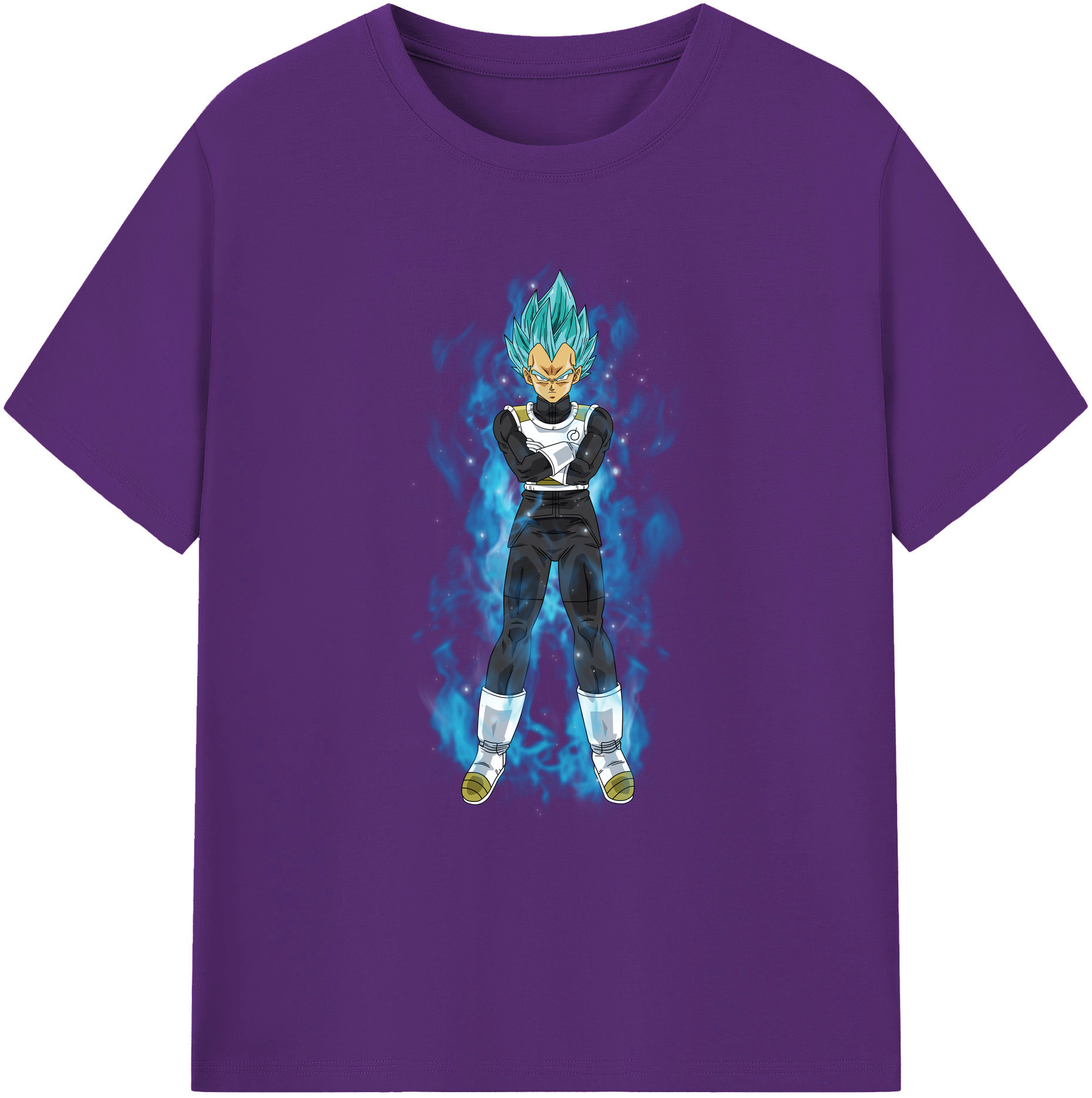 （画像用） ドラゴンボール ベジータ四世（Bejīta Yonsei）DRAGON BALL Vegeta IV 綿100％ メンズ半袖Tシャツ｜肌触りやわらか＆通気性