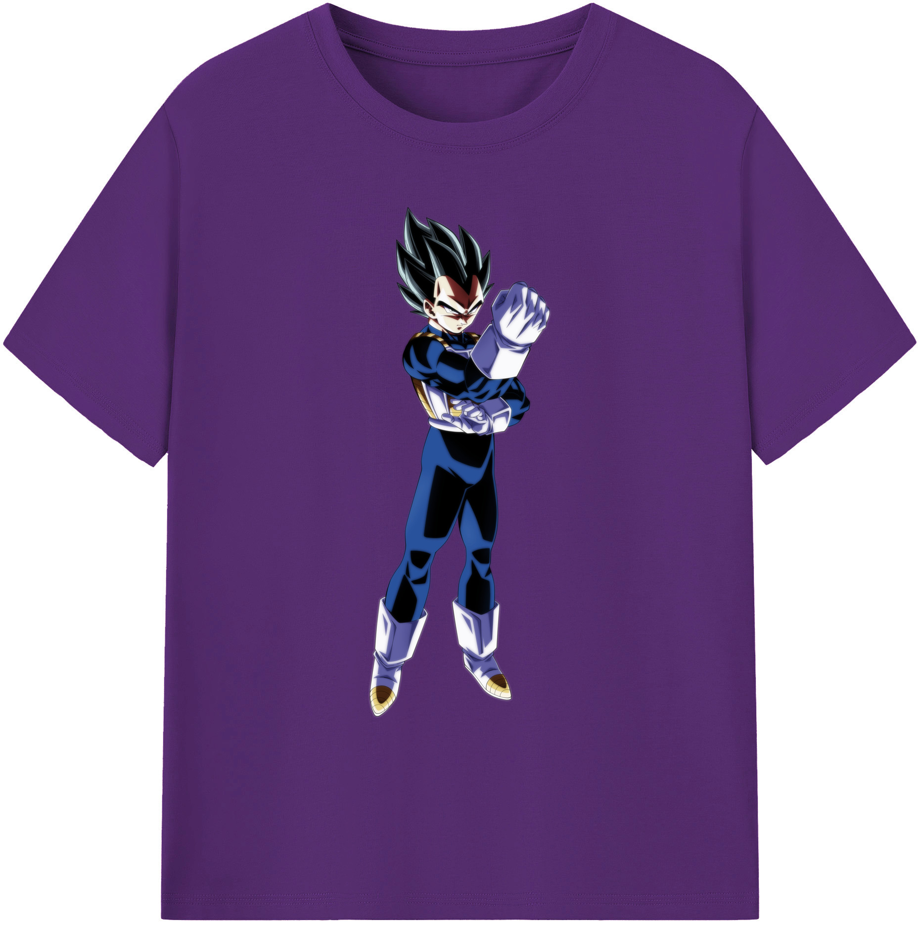 （画像用） ドラゴンボール ベジータ四世（Bejīta Yonsei）DRAGON BALL Vegeta IV 綿100％ メンズ半袖Tシャツ｜肌触りやわらか＆通気性