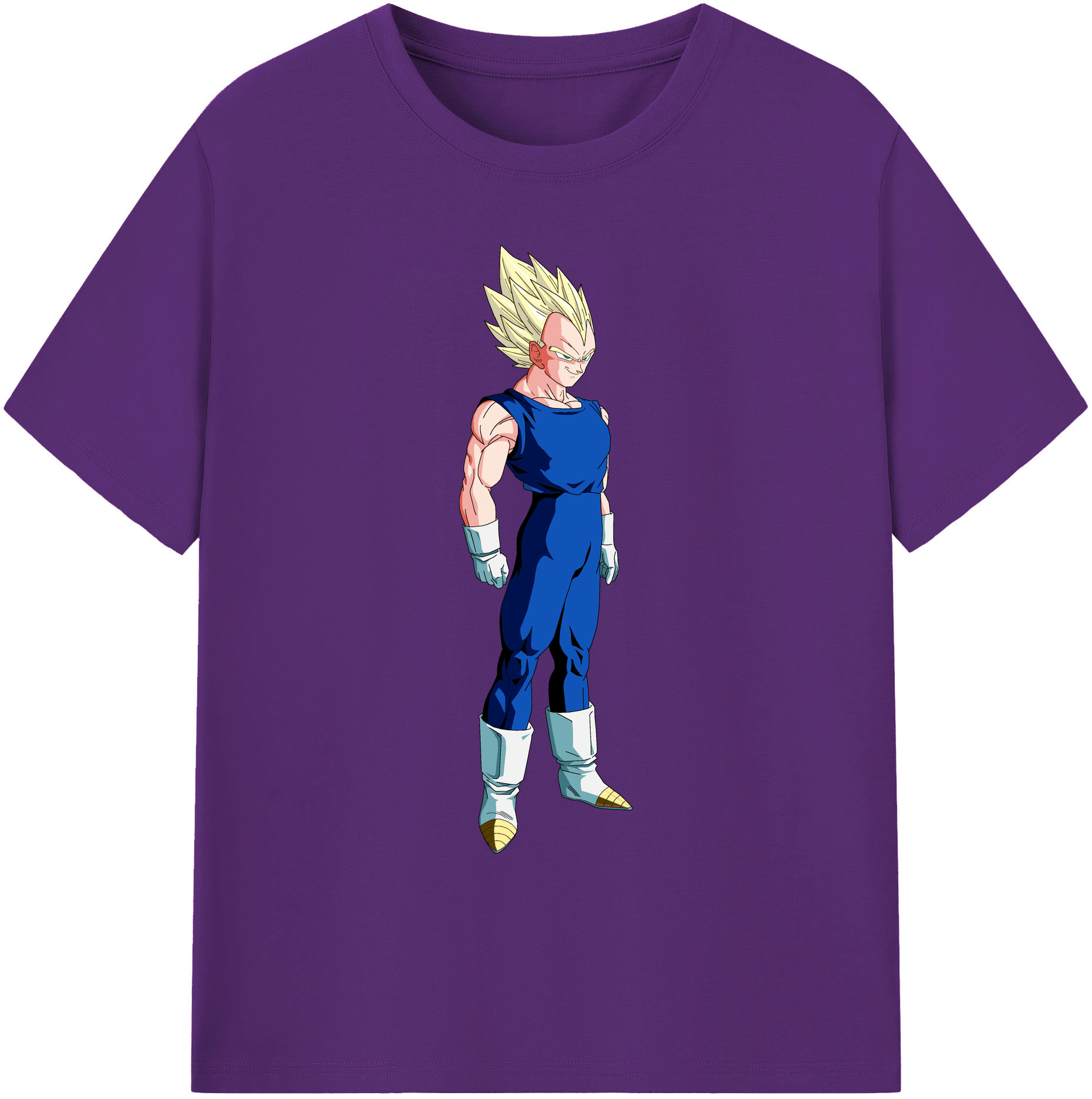 （画像用） ドラゴンボール ベジータ四世（Bejīta Yonsei）DRAGON BALL Vegeta IV 綿100％ メンズ半袖Tシャツ｜肌触りやわらか＆通気性