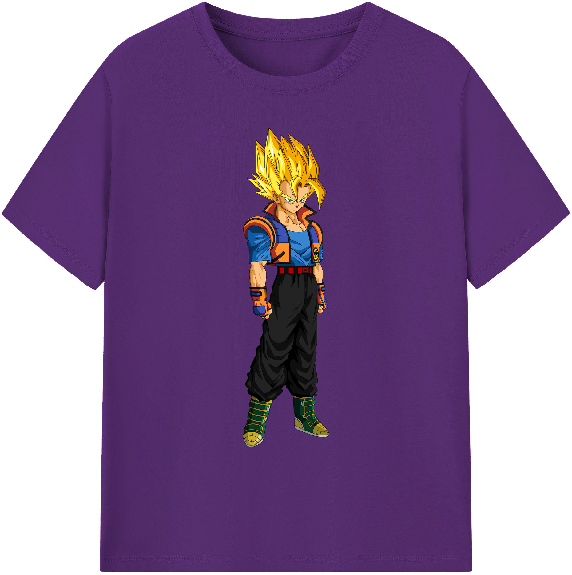 （画像用） ドラゴンボール ベジータ四世（Bejīta Yonsei）DRAGON BALL Vegeta IV 綿100％ メンズ半袖Tシャツ｜肌触りやわらか＆通気性