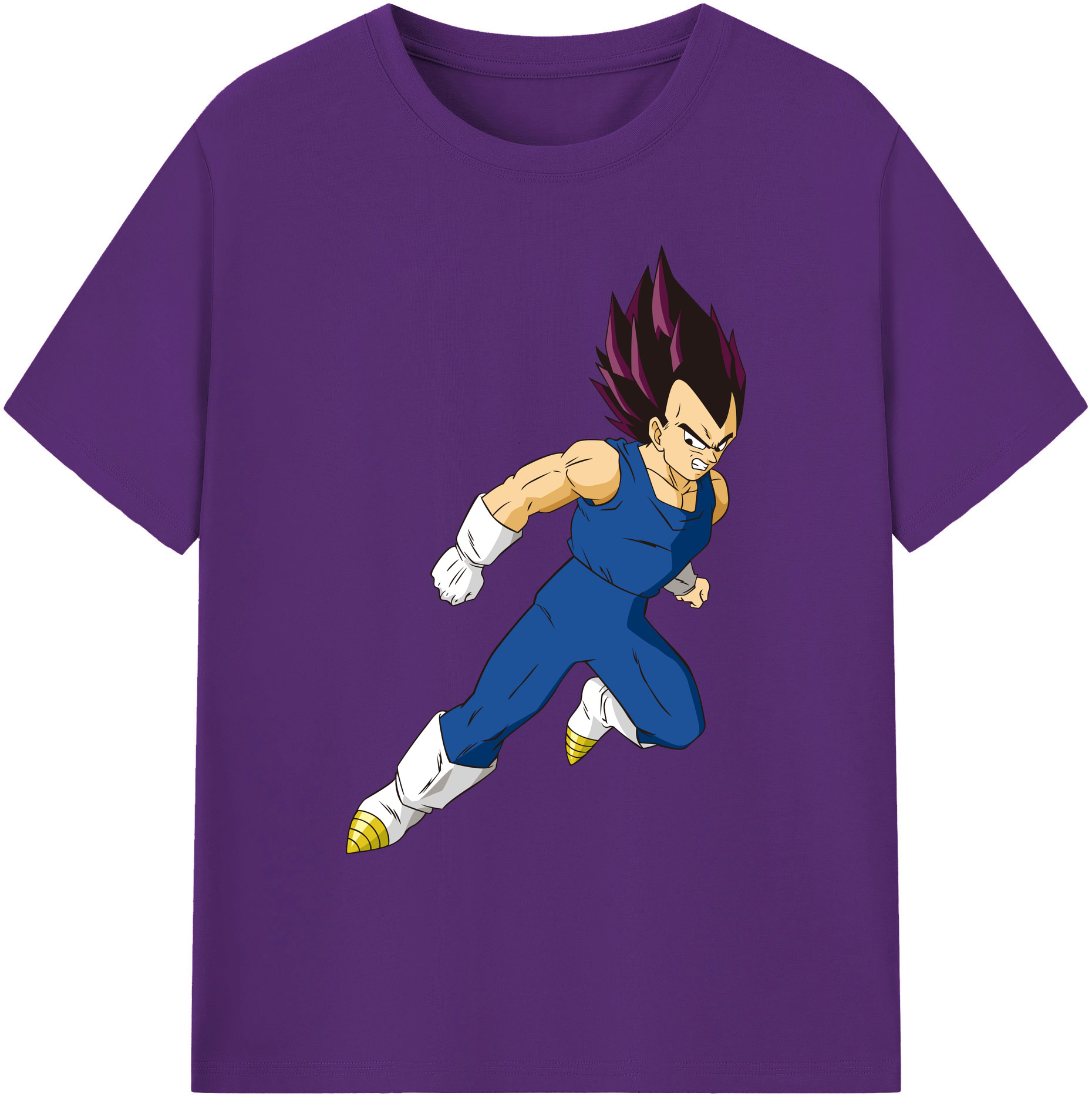 （画像用） ドラゴンボール ベジータ四世（Bejīta Yonsei）DRAGON BALL Vegeta IV 綿100％ メンズ半袖Tシャツ｜肌触りやわらか＆通気性