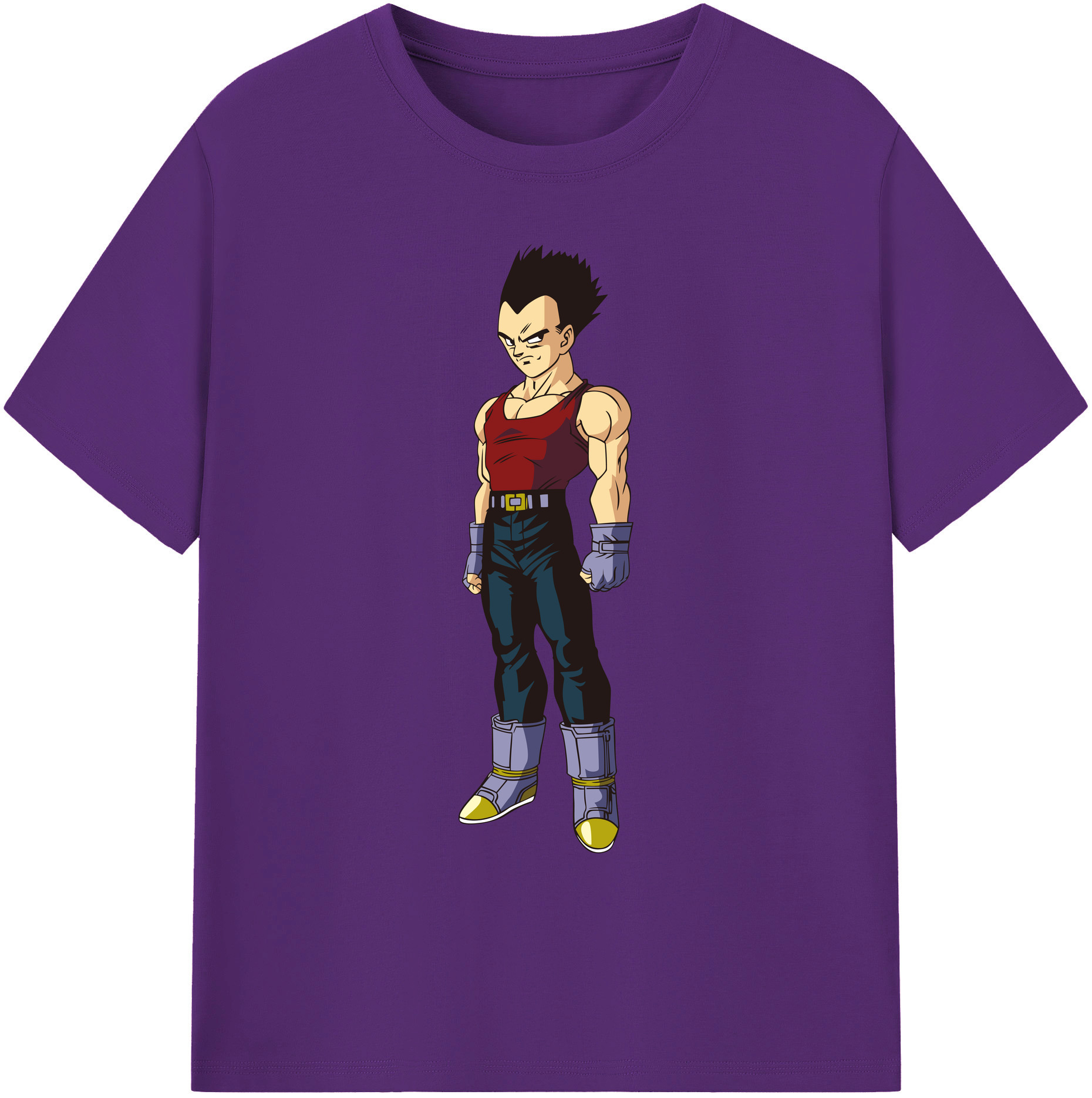（画像用） ドラゴンボール ベジータ四世（Bejīta Yonsei）DRAGON BALL Vegeta IV 綿100％ メンズ半袖Tシャツ｜肌触りやわらか＆通気性
