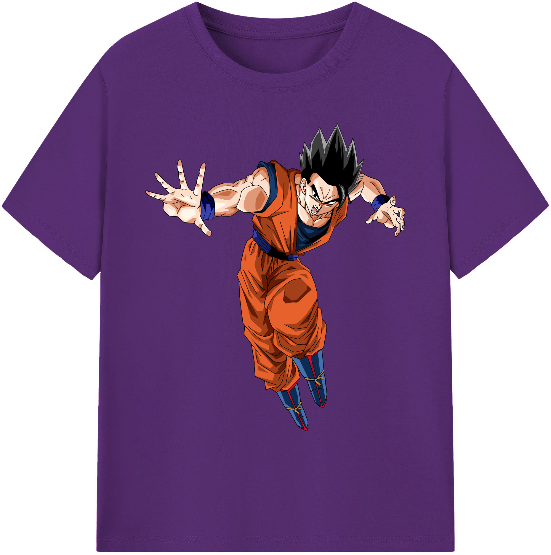 （画像用） ドラゴンボール 孫 悟飯（そんごはん）DRAGON BALL Son Gohan 綿100％ メンズ半袖Tシャツ｜肌触りやわらか＆通気性