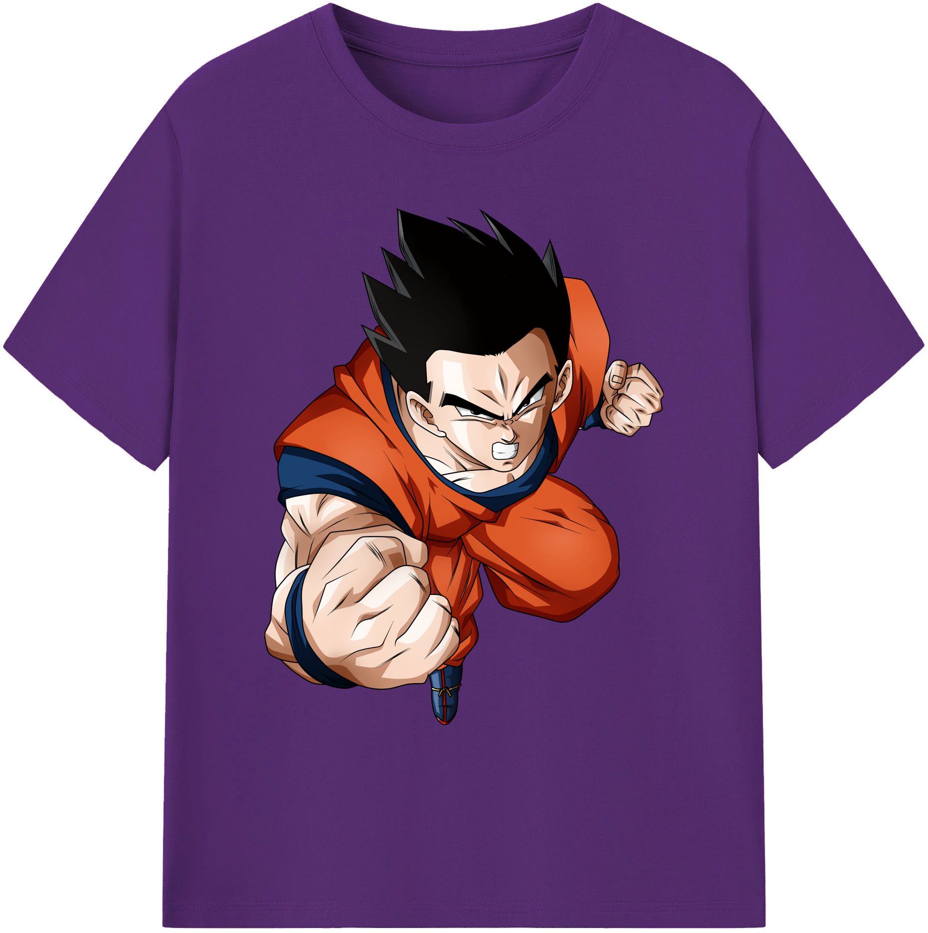 （画像用） ドラゴンボール 孫 悟飯（そんごはん）DRAGON BALL Son Gohan 綿100％ メンズ半袖Tシャツ｜肌触りやわらか＆通気性