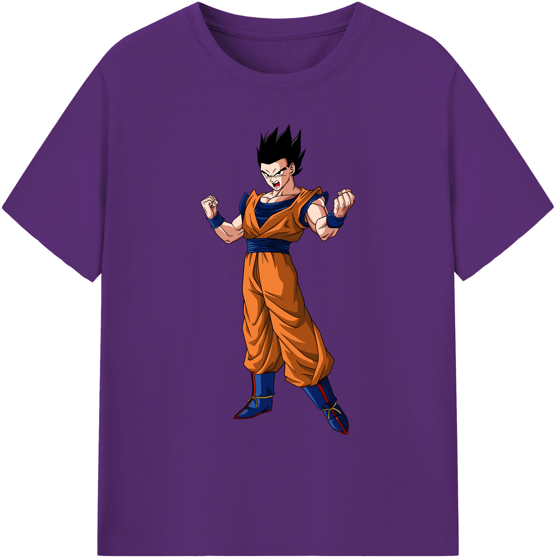 （画像用） ドラゴンボール 孫 悟飯（そんごはん）DRAGON BALL Son Gohan 綿100％ メンズ半袖Tシャツ｜肌触りやわらか＆通気性