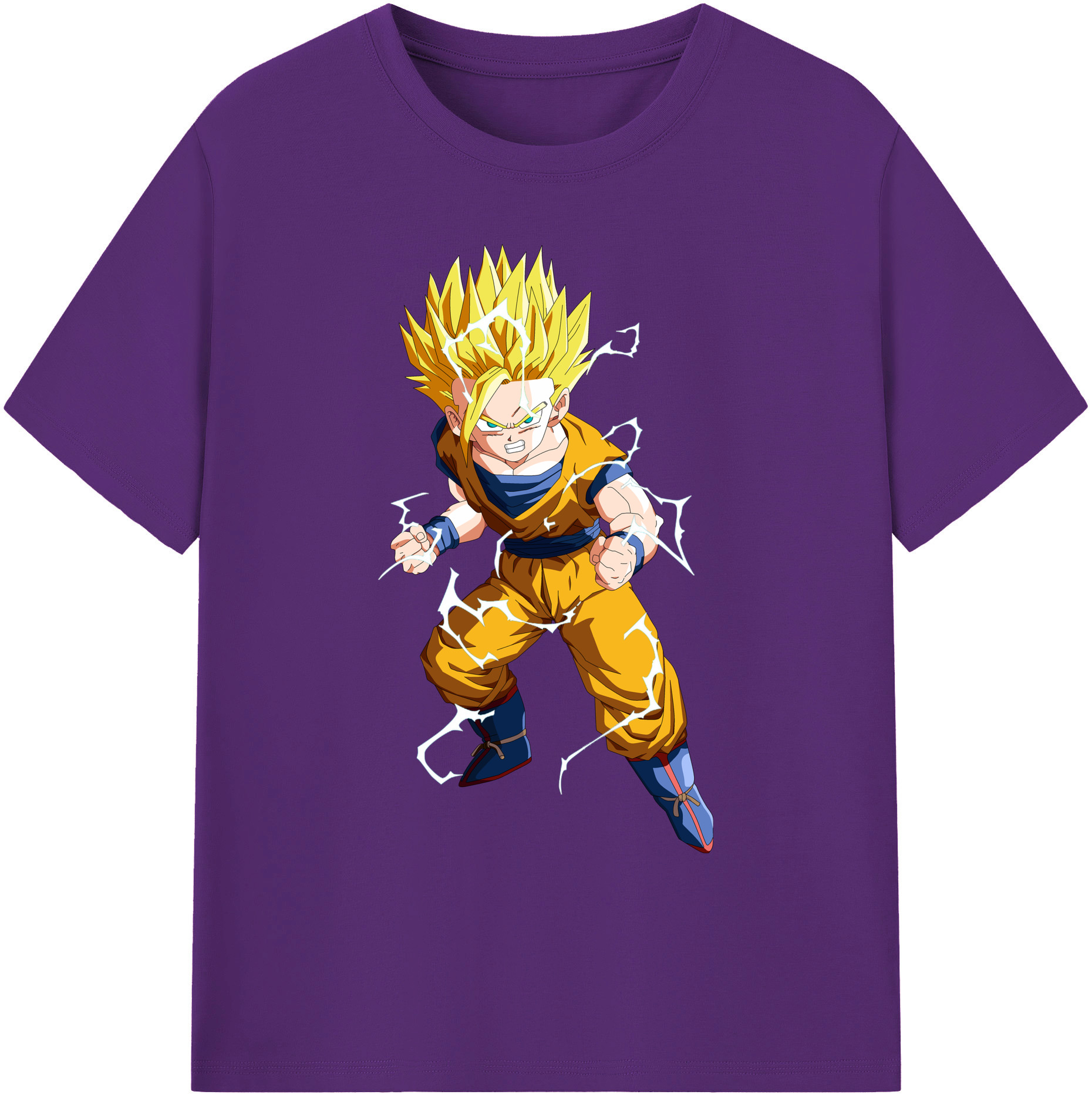 （画像用） ドラゴンボール 孫 悟飯（そんごはん）DRAGON BALL Son Gohan 綿100％ メンズ半袖Tシャツ｜肌触りやわらか＆通気性