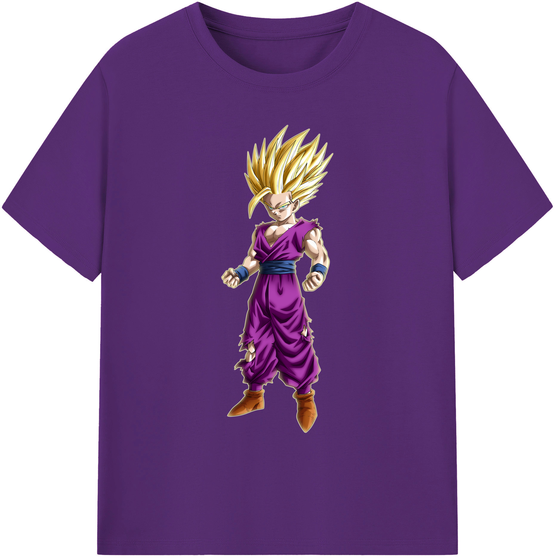 （画像用） ドラゴンボール 孫 悟飯（そんごはん）DRAGON BALL Son Gohan 綿100％ メンズ半袖Tシャツ｜肌触りやわらか＆通気性