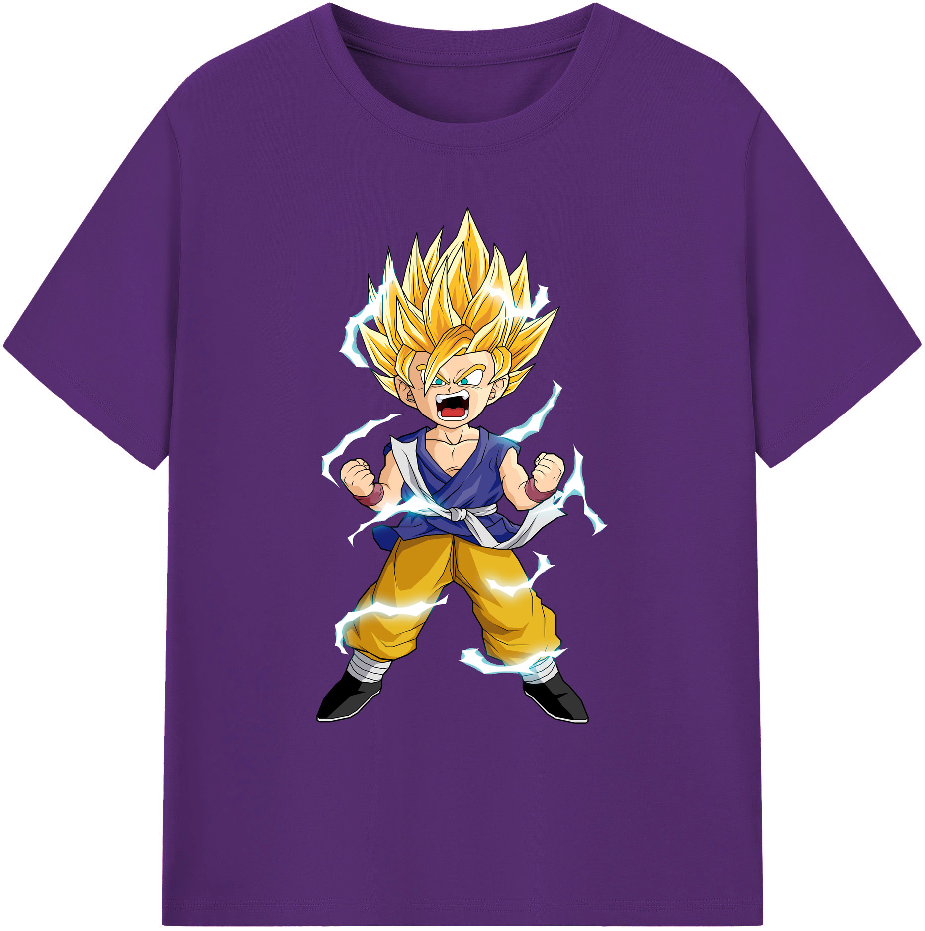 （画像用） ドラゴンボール 孫 悟飯（そんごはん）DRAGON BALL Son Gohan 綿100％ メンズ半袖Tシャツ｜肌触りやわらか＆通気性