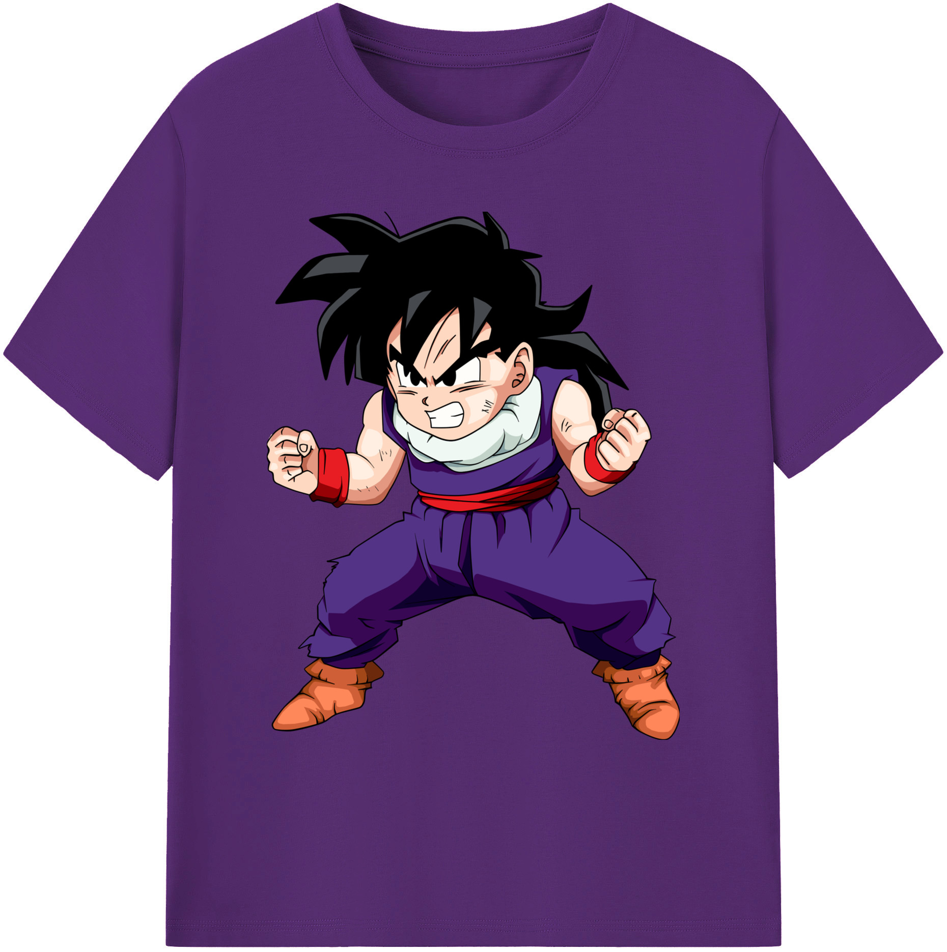 （画像用） ドラゴンボール 孫 悟飯（そんごはん）DRAGON BALL Son Gohan 綿100％ メンズ半袖Tシャツ｜肌触りやわらか＆通気性