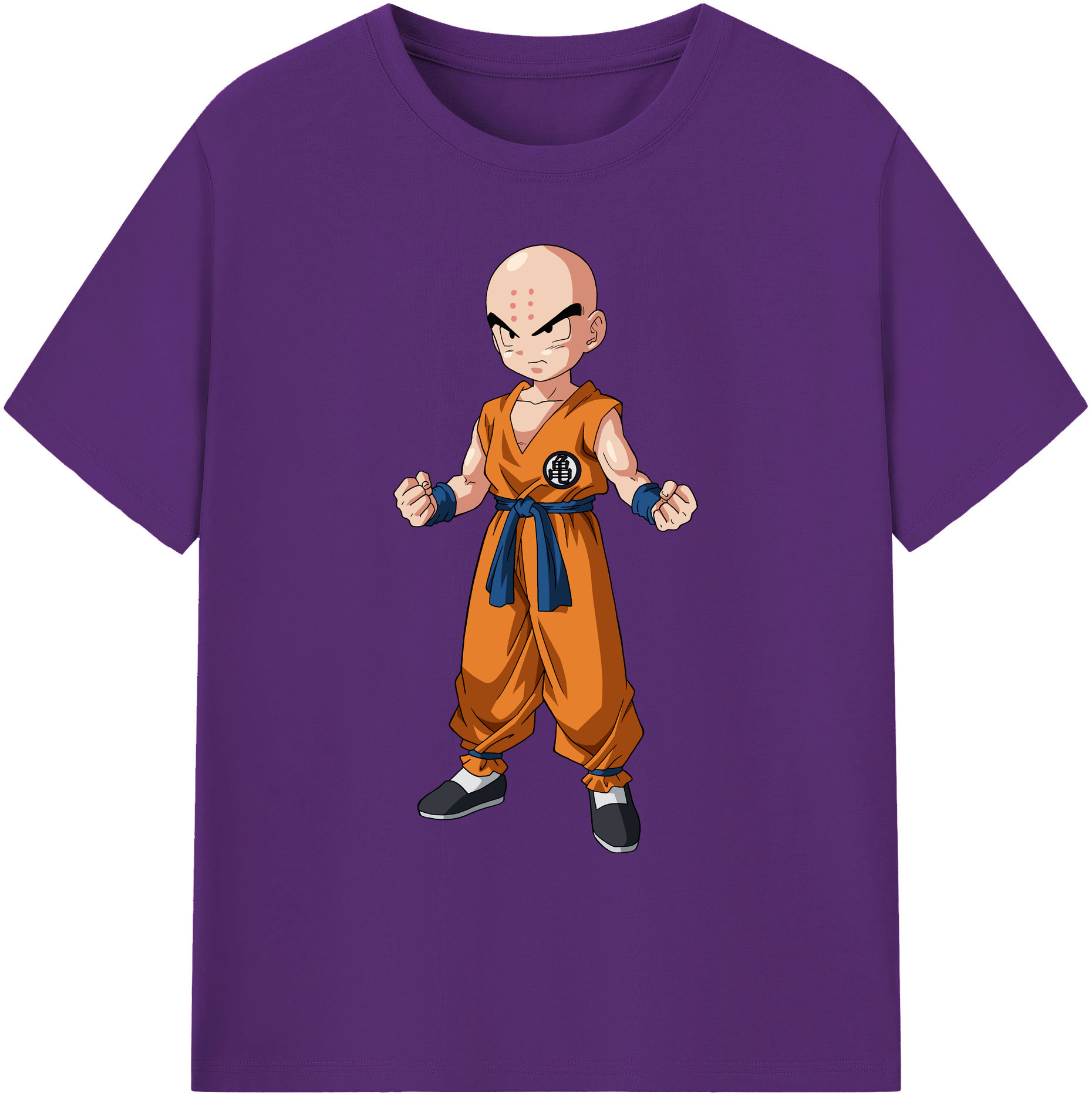 （画像用） ドラゴンボール クリリン DRAGON BALL krillin 綿100％ メンズ半袖Tシャツ｜肌触りやわらか＆通気性
