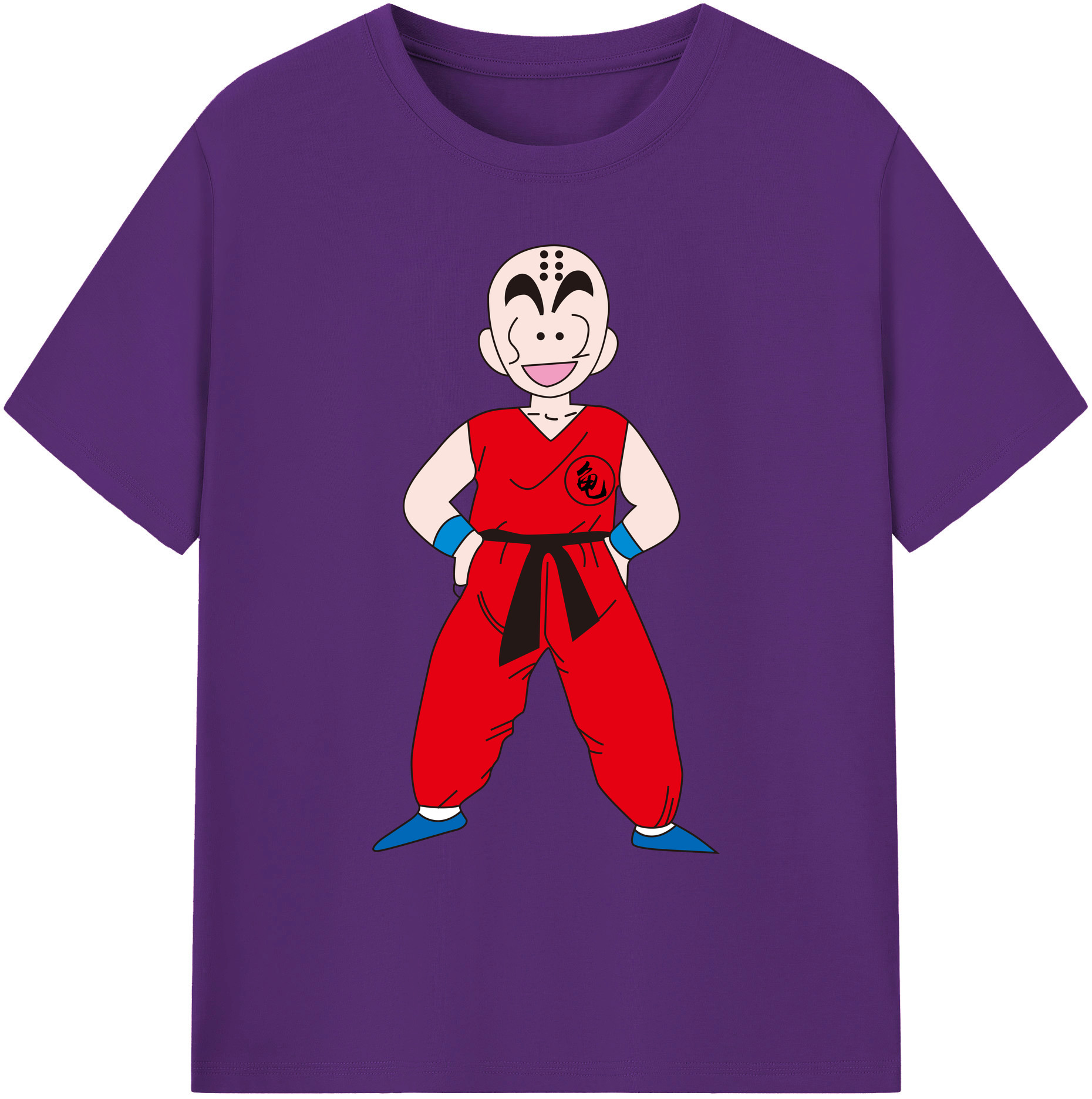 （画像用） ドラゴンボール クリリン DRAGON BALL krillin 綿100％ メンズ半袖Tシャツ｜肌触りやわらか＆通気性