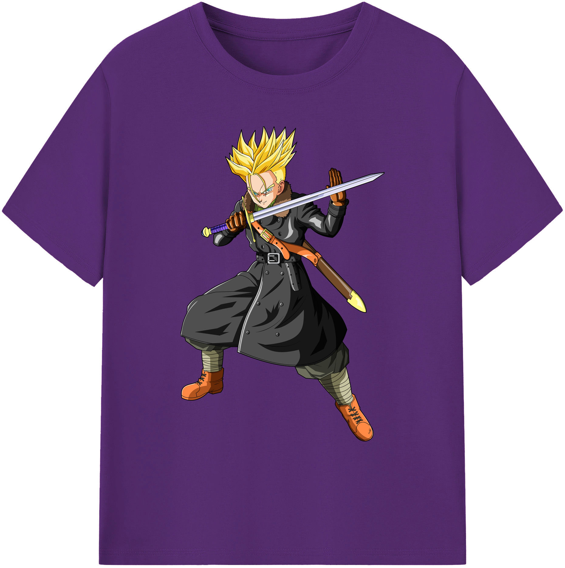 （画像用） ドラゴンボール トランクス（Torankusu）DRAGON BALL Trunks 綿100％ メンズ半袖Tシャツ｜肌触りやわらか＆通気性