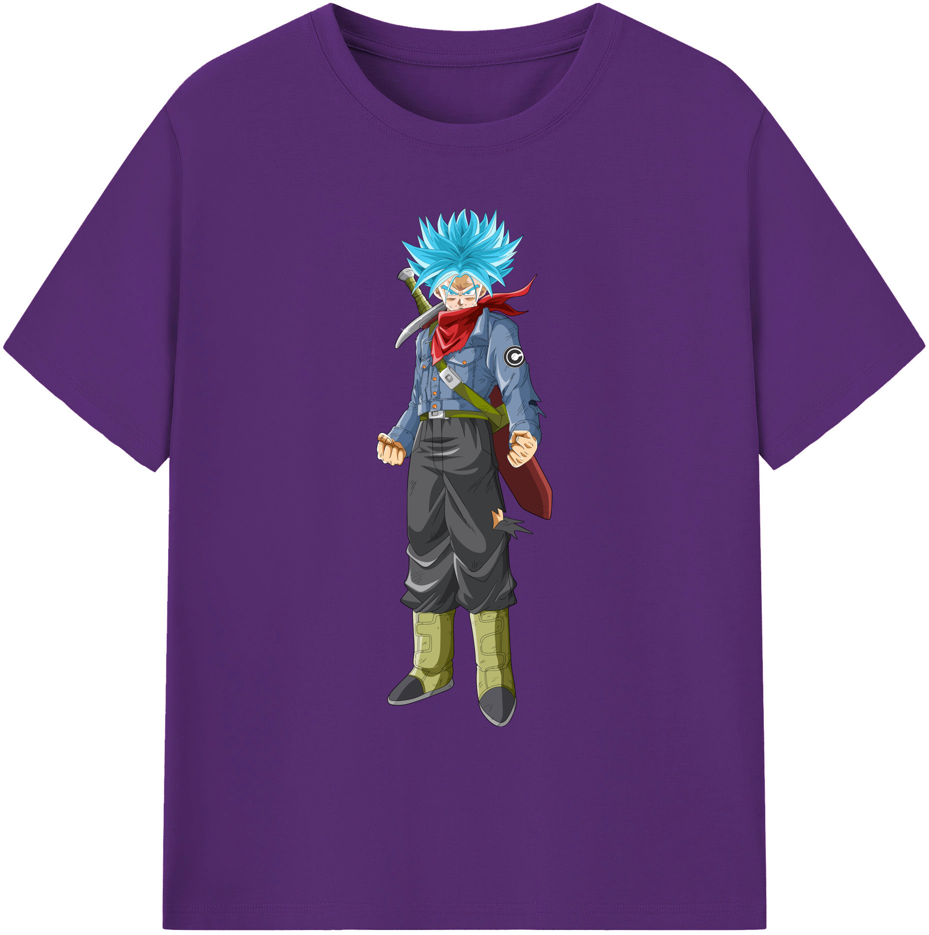（画像用） ドラゴンボール トランクス（Torankusu）DRAGON BALL Trunks 綿100％ メンズ半袖Tシャツ｜肌触りやわらか＆通気性