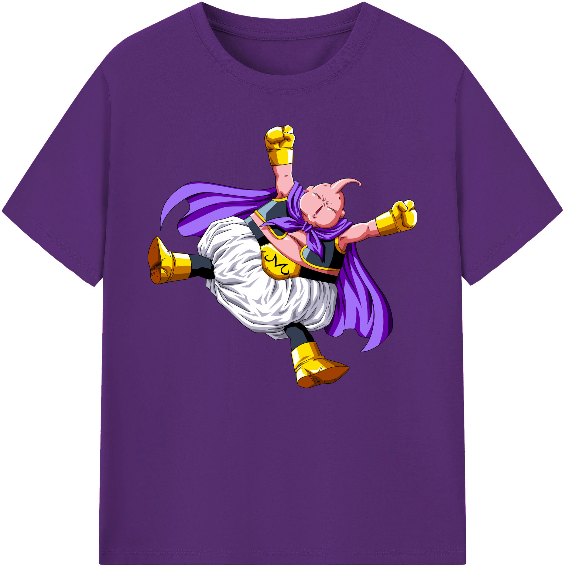 （画像用） ドラゴンボール 魔人ブウ DRAGON BALL Majin Buu 綿100％ メンズ半袖Tシャツ｜肌触りやわらか＆通気性