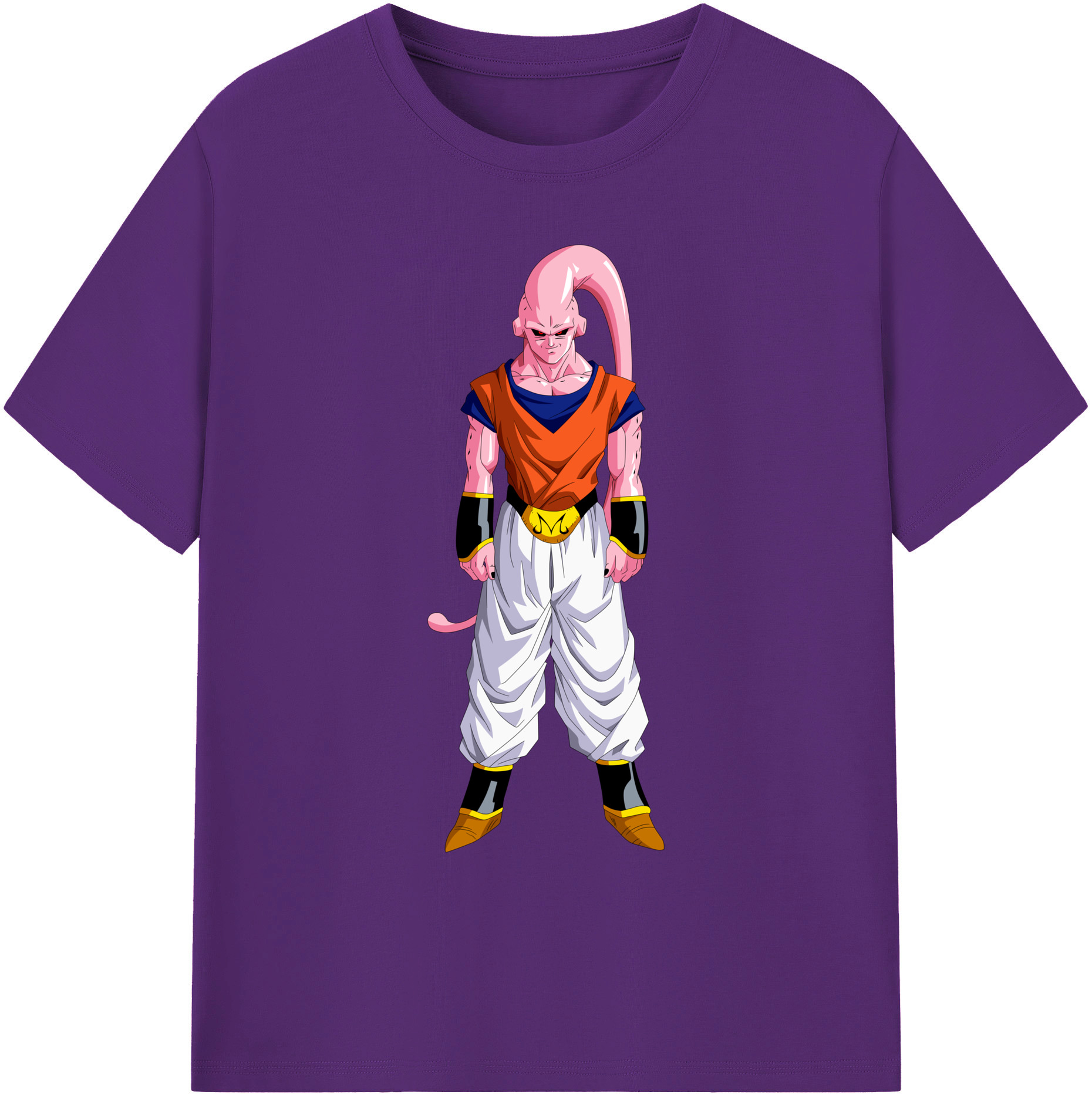 （画像用） ドラゴンボール 魔人ブウ DRAGON BALL Majin Buu 綿100％ メンズ半袖Tシャツ｜肌触りやわらか＆通気性