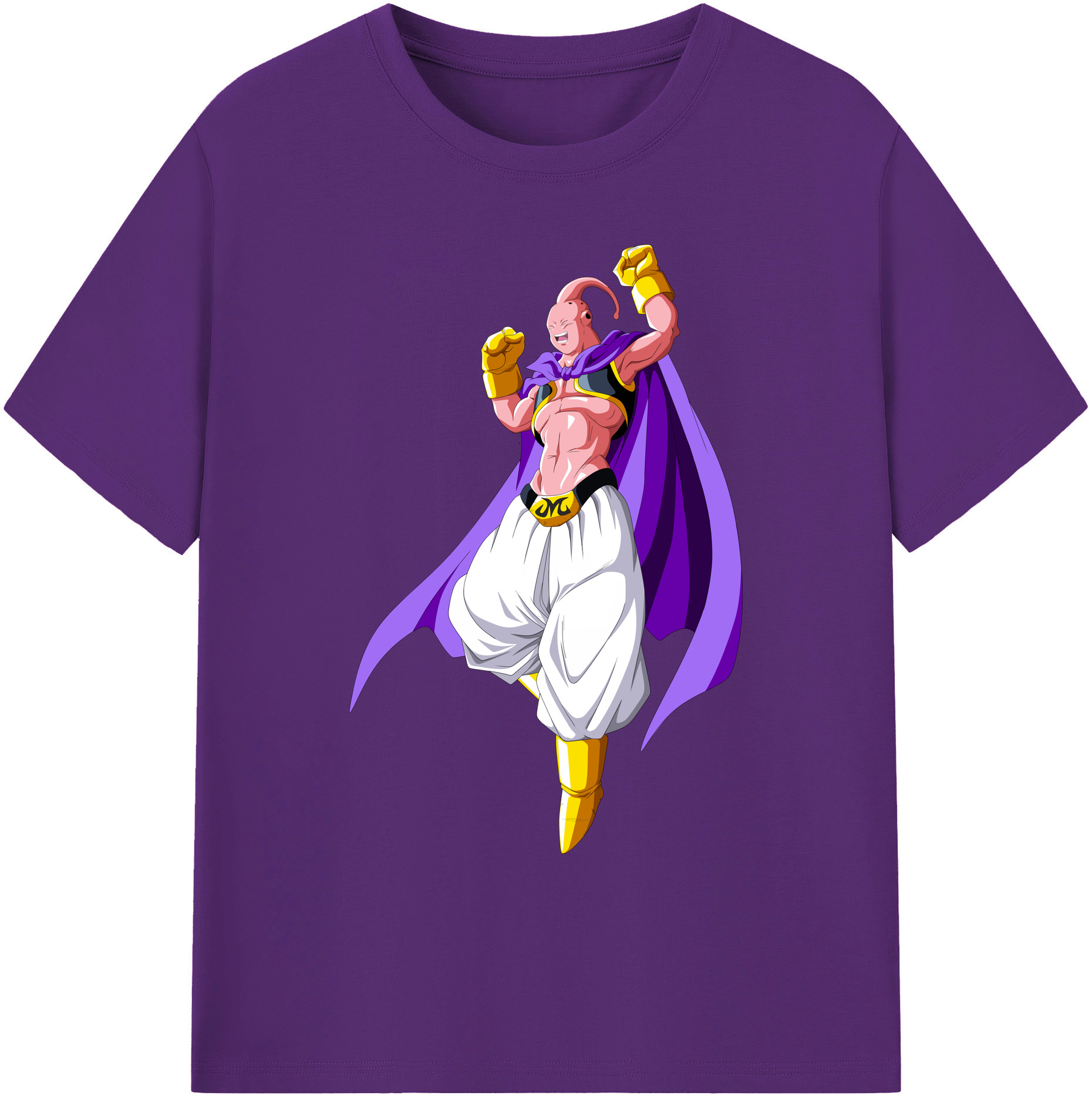 （画像用） ドラゴンボール 魔人ブウ DRAGON BALL Majin Buu 綿100％ メンズ半袖Tシャツ｜肌触りやわらか＆通気性