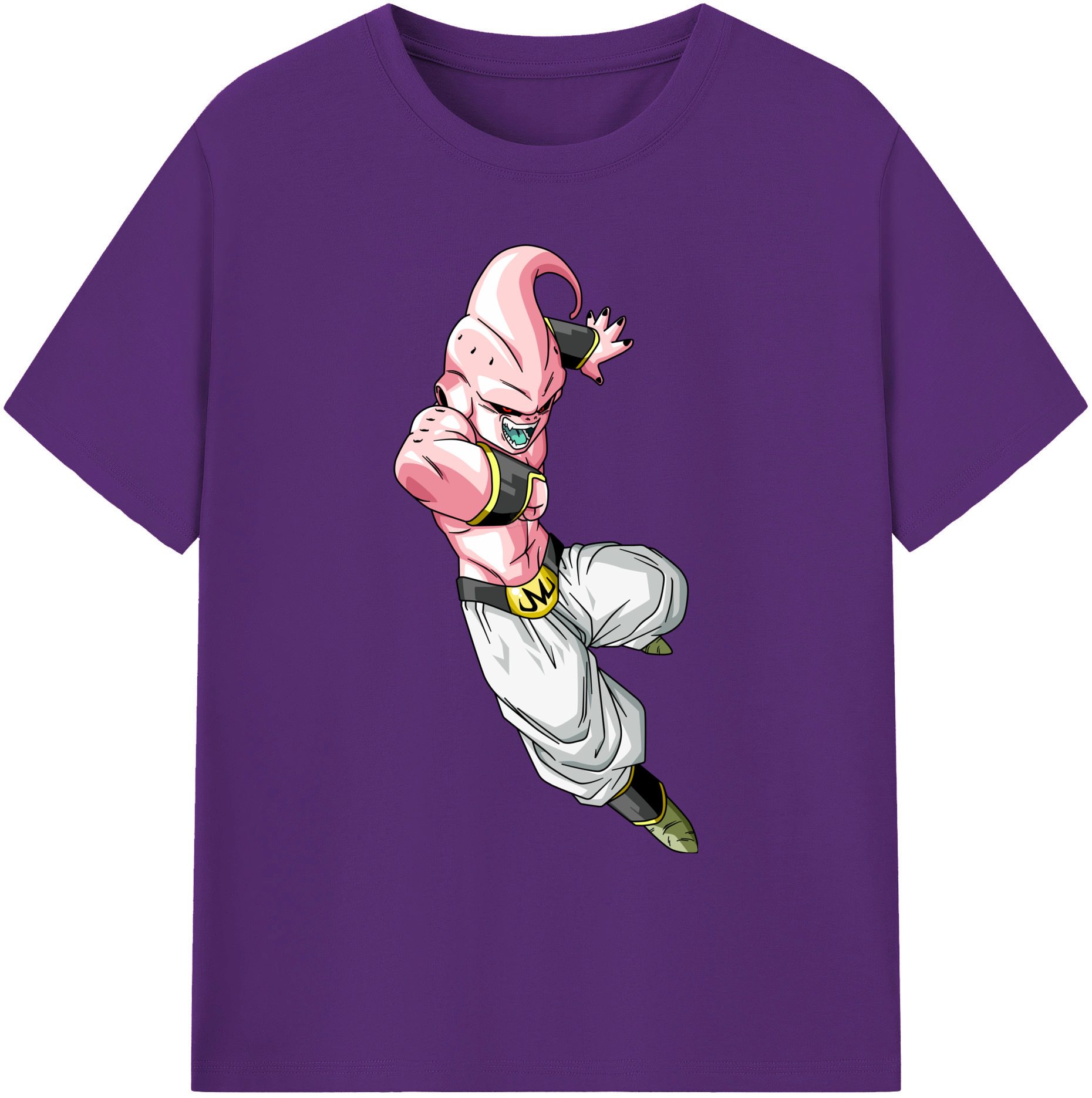 （画像用） ドラゴンボール 魔人ブウ DRAGON BALL Majin Buu 綿100％ メンズ半袖Tシャツ｜肌触りやわらか＆通気性