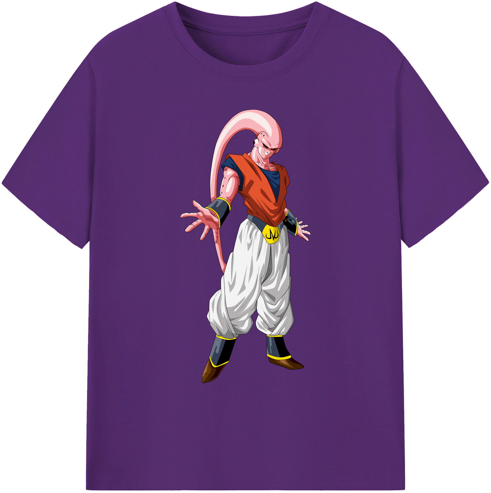 （画像用） ドラゴンボール 魔人ブウ DRAGON BALL Majin Buu 綿100％ メンズ半袖Tシャツ｜肌触りやわらか＆通気性